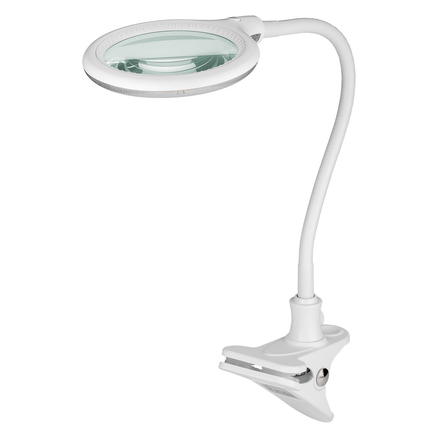 Goobay K, mit Lupenlampe 6500 Lupe W Dioptrien, Vergrößerung mit LED, 3 1,75-fache SMD kaltweiß, 6 LED-Lupenleuchte Klemme,