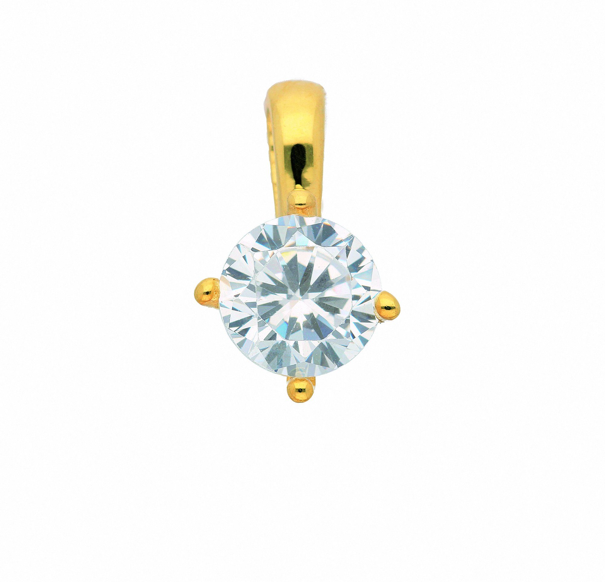 Kettenanhänger Anhänger 333 Gold (8K) mit Zirkonia