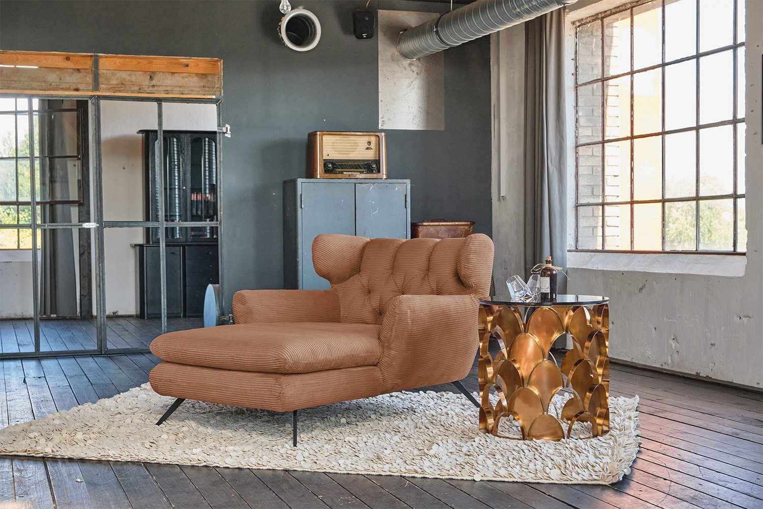 KAWOLA Relaxsessel CHARME, Longseat Sessel Megasessel Cord verschiedene Farben