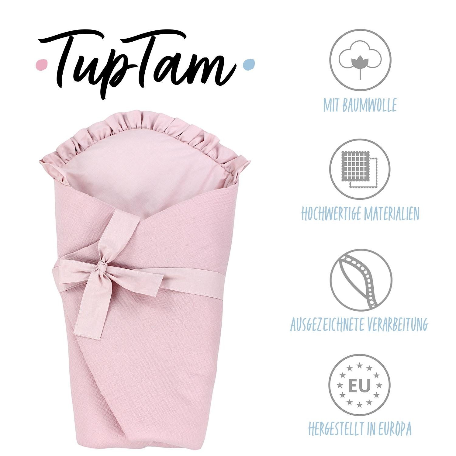 Einschlagdecke TupTam Unisex Baby Einschlagdecke mit Schleife, TupTam günstig online kaufen