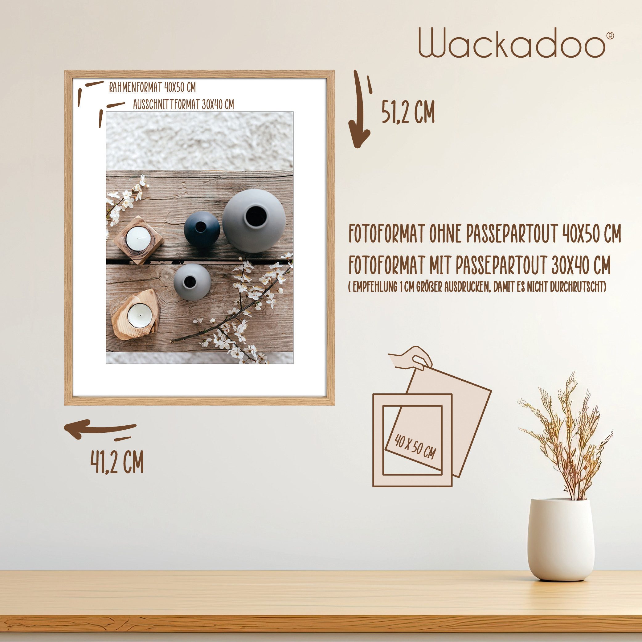 Wackadoo Living Bilderrahmen Serie Nordic MDF günstig online kaufen
