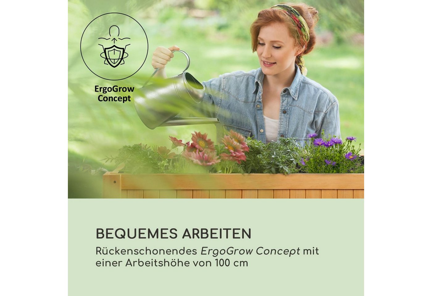 Thumbnail - blumfeldt Hochbeet Altiplano Cubic Hochbeet Holz, Pflanzkübel Outdoor Balkon außen groß Holz Garten