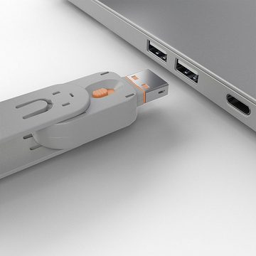 Lindy Laptopschloss USB Port Schloss (4 Stück) mit Schlüssel
