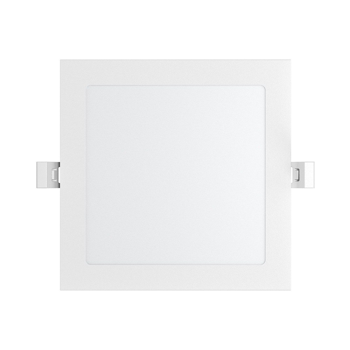 Braytron LED Einbaustrahler LED Eckige Panel Einbaustrahler Einbauleuchte Flach 12W 4000K, LED fest integriert, Neutralweiß, Energieeffizient, Flimmerfrei, Schwenkbar