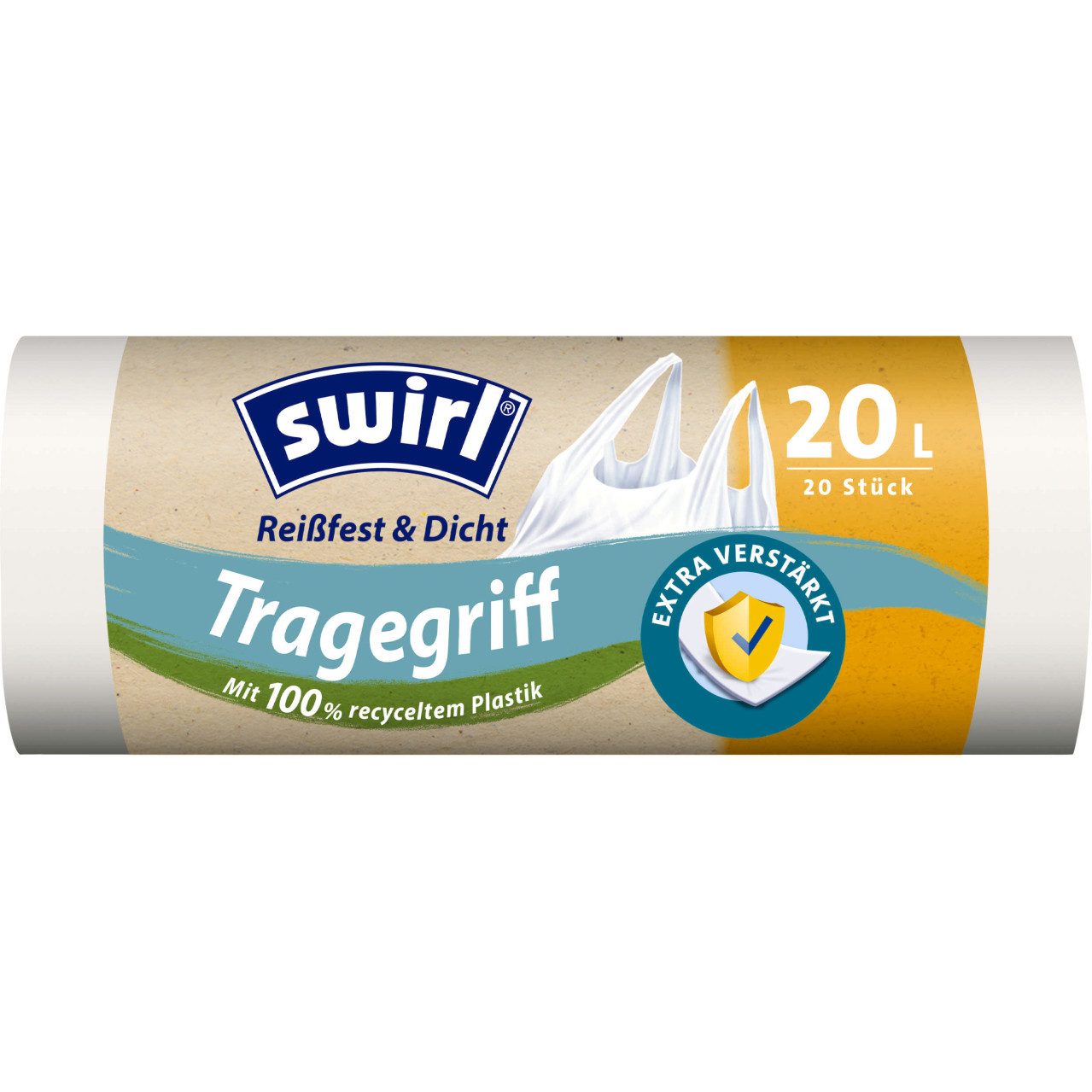 Swirl Müllbeutel Swirl Müllbeutel mit Tragegriff 20 L 20 Stück