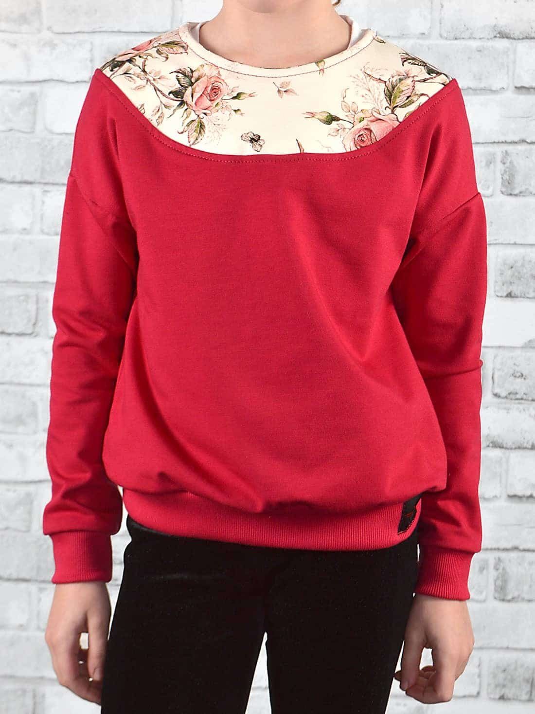 KMISSO Sweatshirt Mädchen Pullover mit Motiv (1-tlg) im eleganten Look