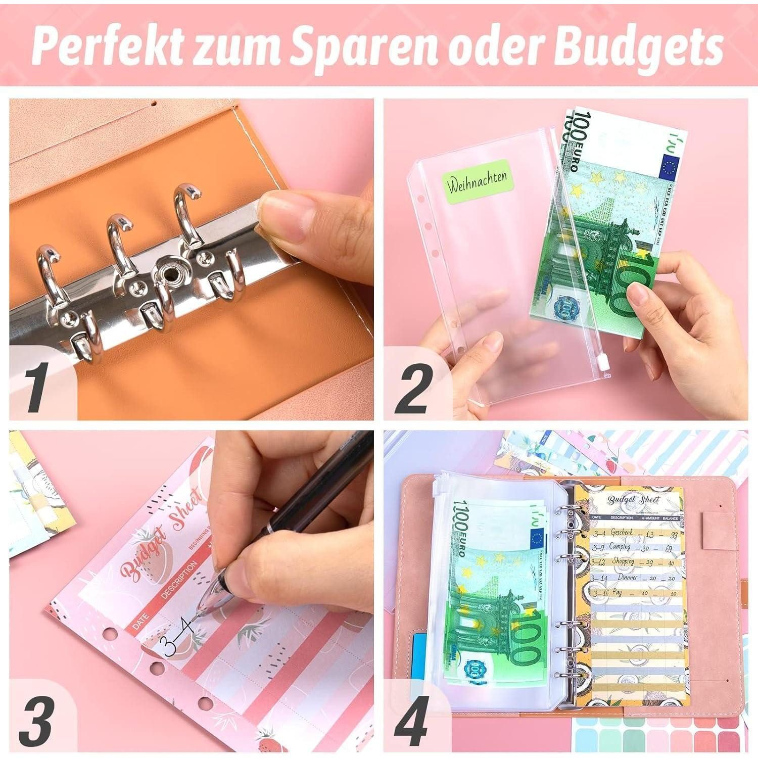 100-Tage-Umschlag-Challenge-Ordner – Budget-Spar-Challenge – Sparbuch Für Ziele