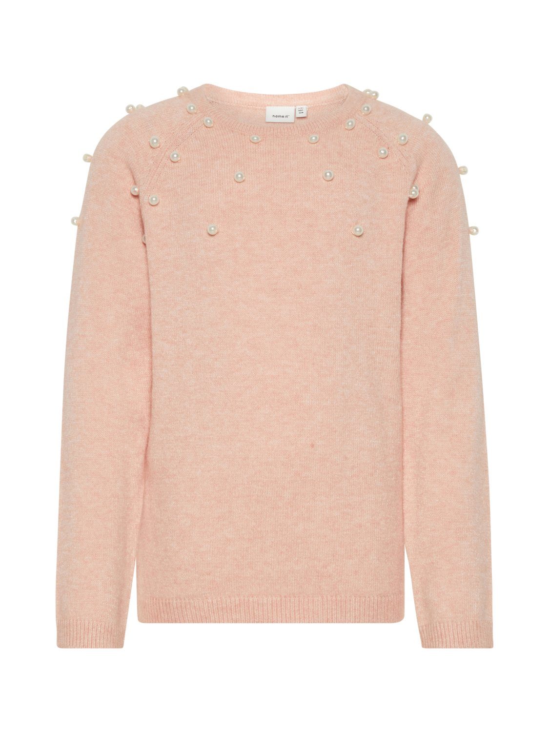 Name It Rundhalspullover »Name It Mädchen Strick-Pullover mit Perlen in  rosa« online kaufen | OTTO