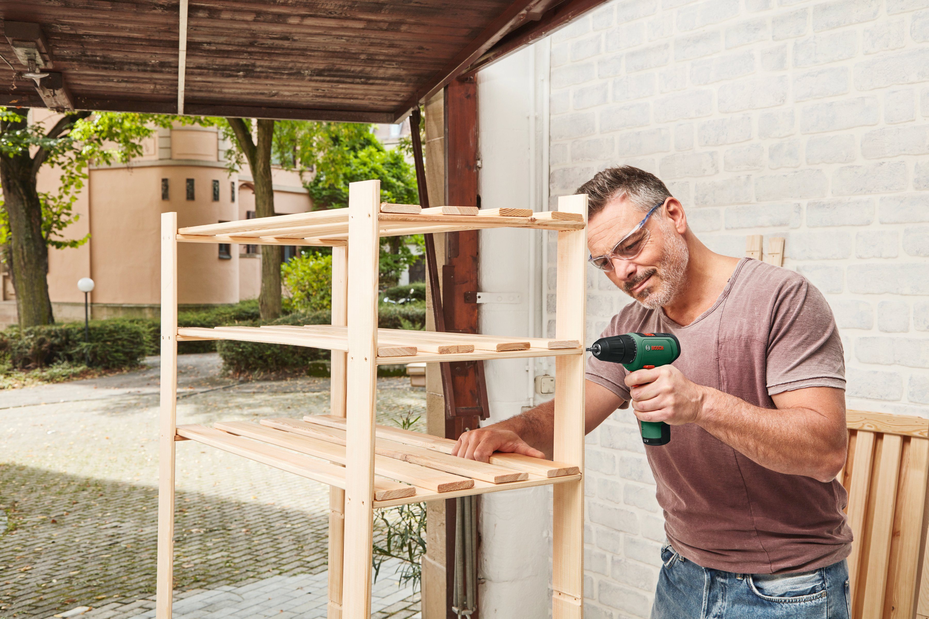 Bosch Home & Garden Akku-Schrauber EasyDrill 1200, 1500 U/min, 30 Nm, mit 2 Akkus und Ladegerät