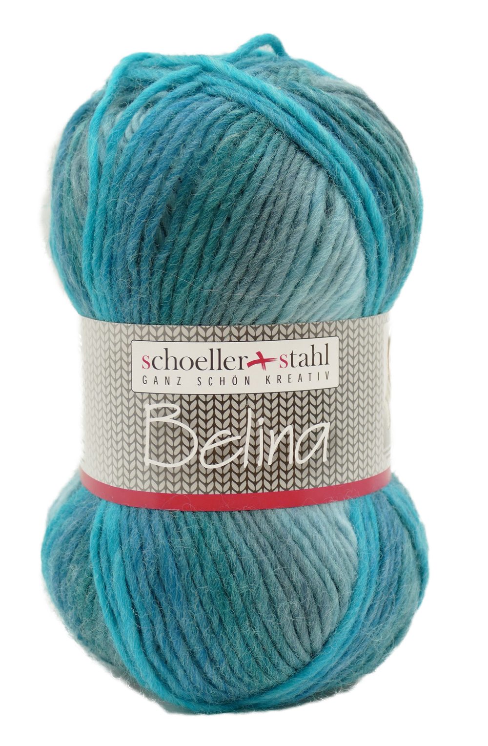 Schoeller + Stahl Belina Wolle zum stricken und Häkeln mit Anleitung Häkelwolle, 180 m (100g dicke Wolle mit Farbverlauf, Strickgarn, Farbverlaufswolle), 50% Wolle, 50% Polyacryl