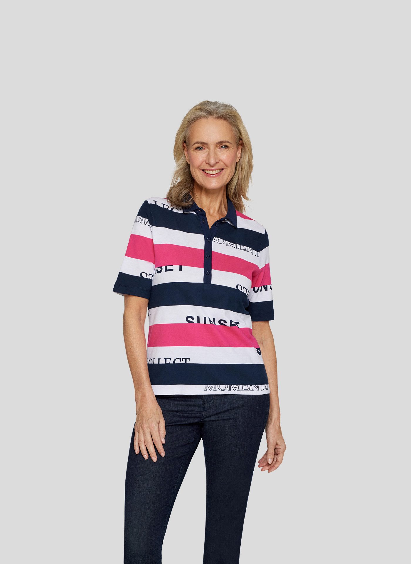Rabe Poloshirt mit Colorblocking günstig online kaufen