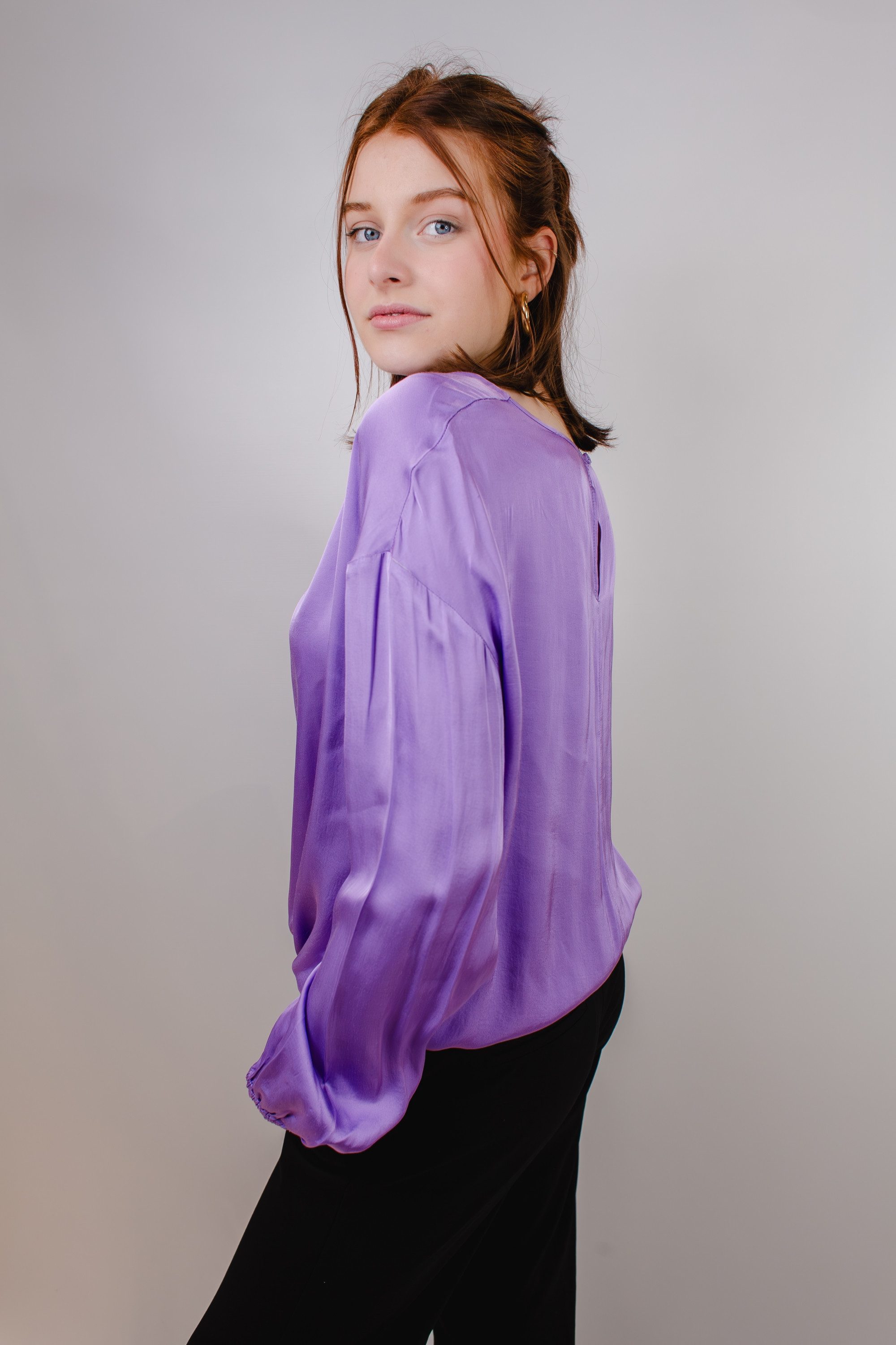 CATNOIR Hemdbluse Bluse CATNOIR lila