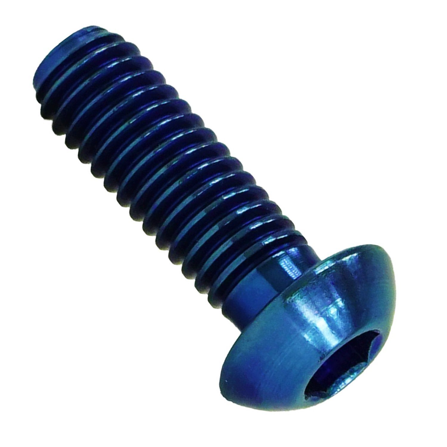 Fantic26 Dämpferpumpe Titan M5x25 Linsenkopfschraube Iso 7380 Blau