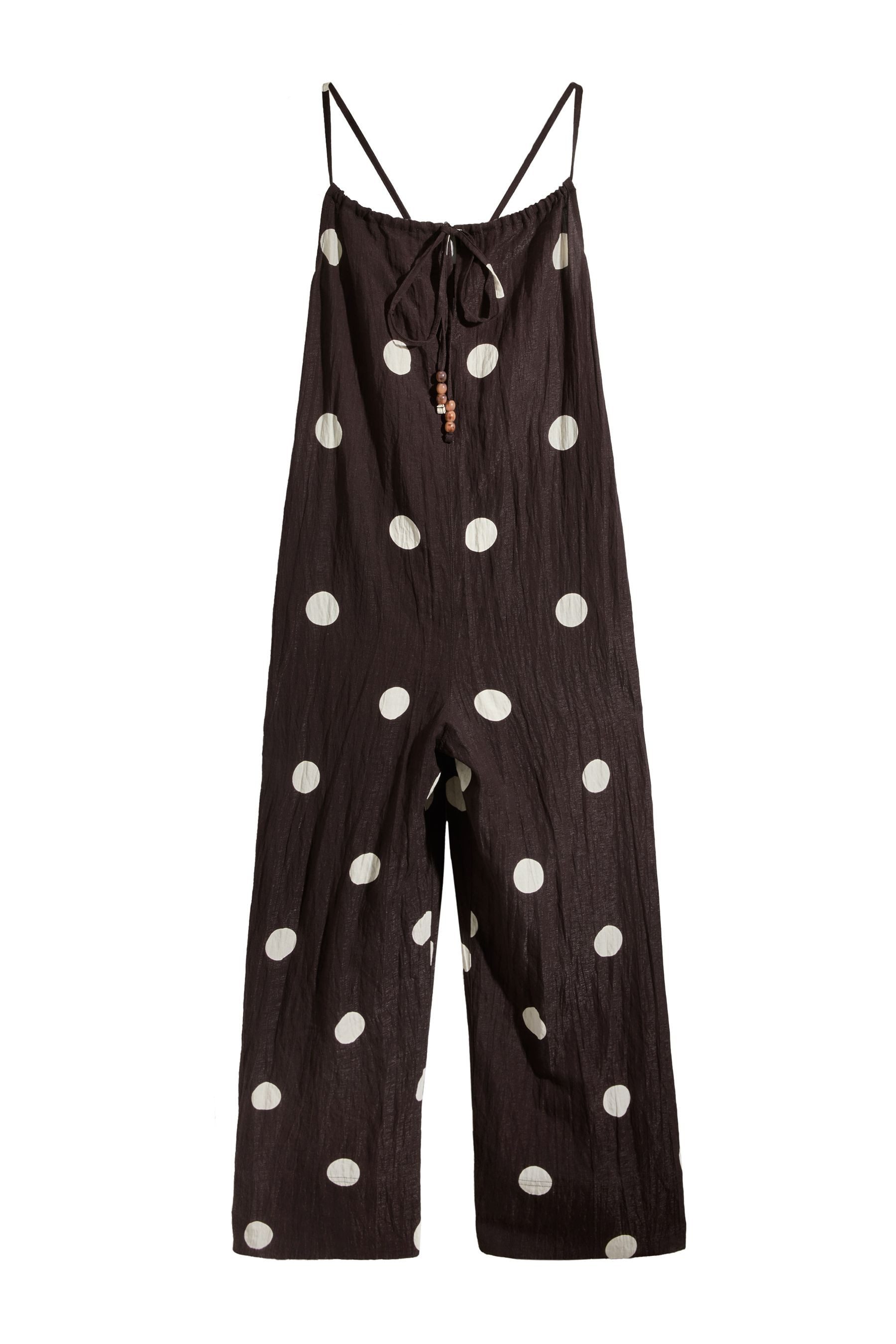 Jumpsuit Jumpsuit mit Trägern aus Leinen