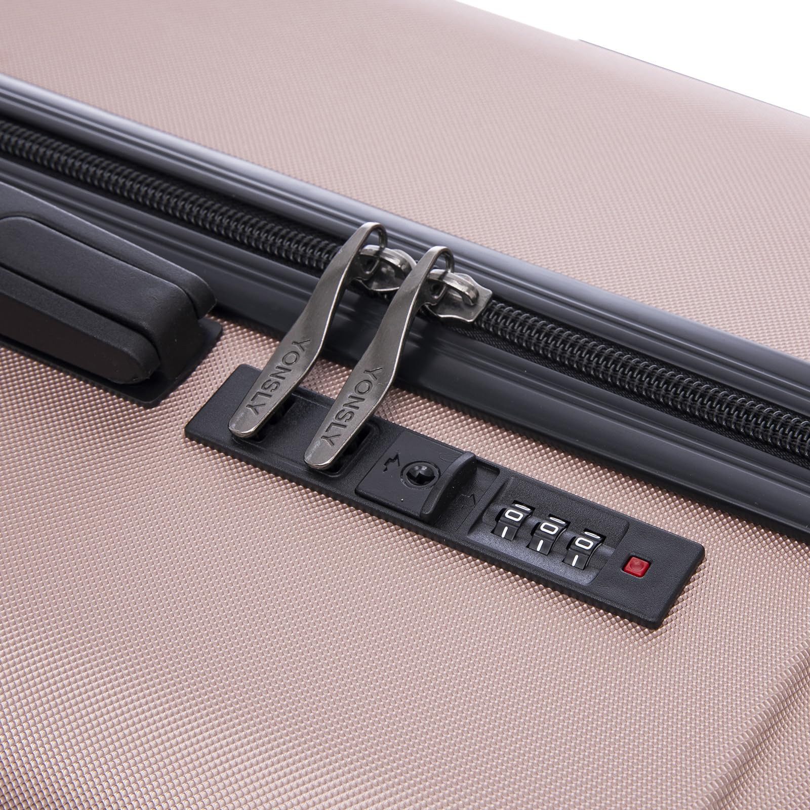 YONSLY Trolleyset Reisekoffer mit TSA-Zahlenschloss & YKK-Reißverschluss, 4 Rollen, (Hartschalen-Kabinenkoffer Set (M, L, XL), 3 tlg., Hartschalen Trolley Set), kratzfest pflegeleicht Wasserabweisend