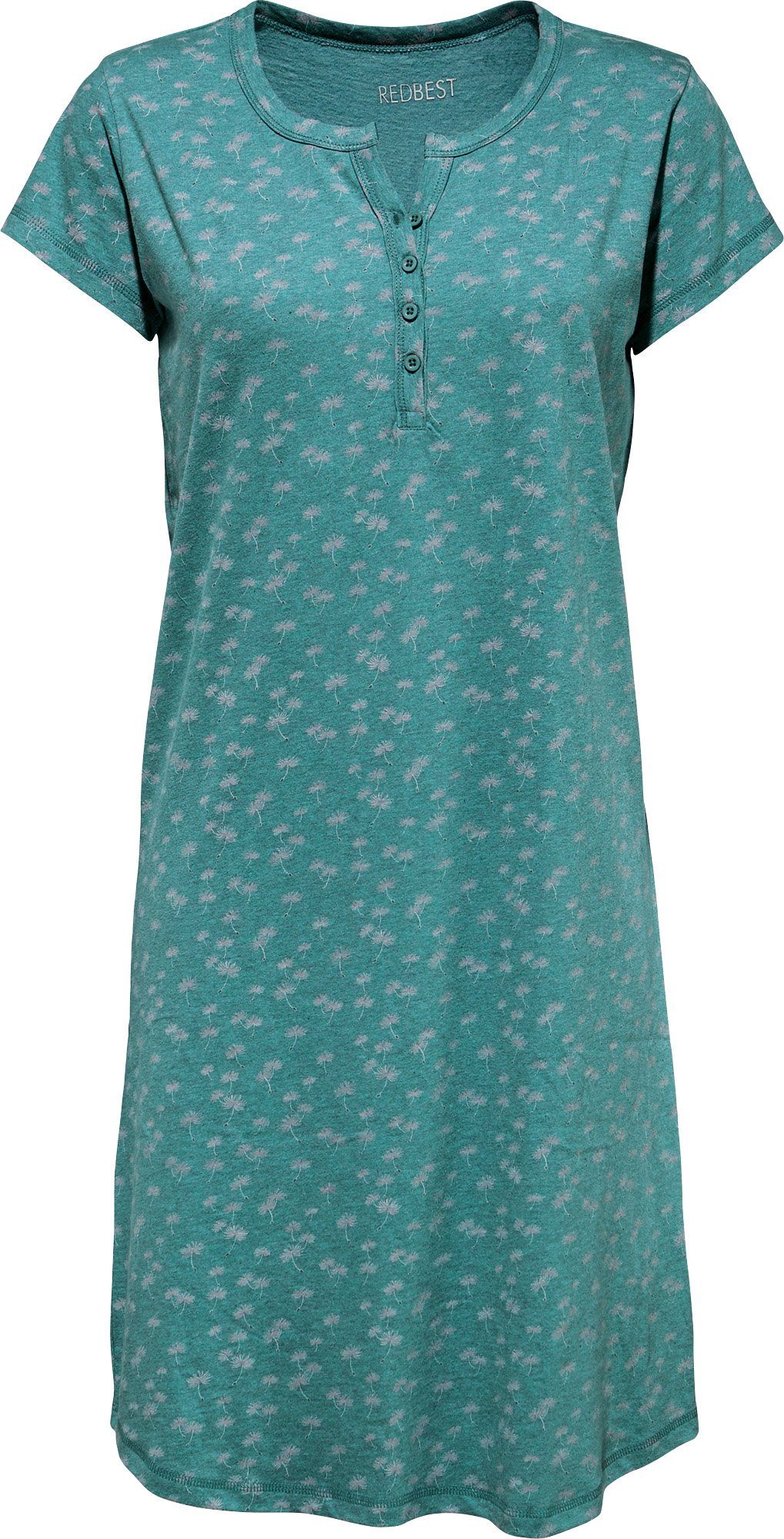 REDBEST Nachthemd Damen-Nachthemd Single-Jersey Blumen günstig online kaufen