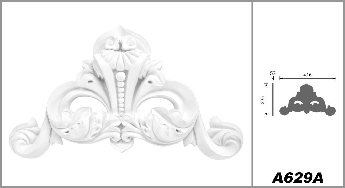 Grand Decor Wanddekoobjekt A629A (Ornament aus günstig online kaufen