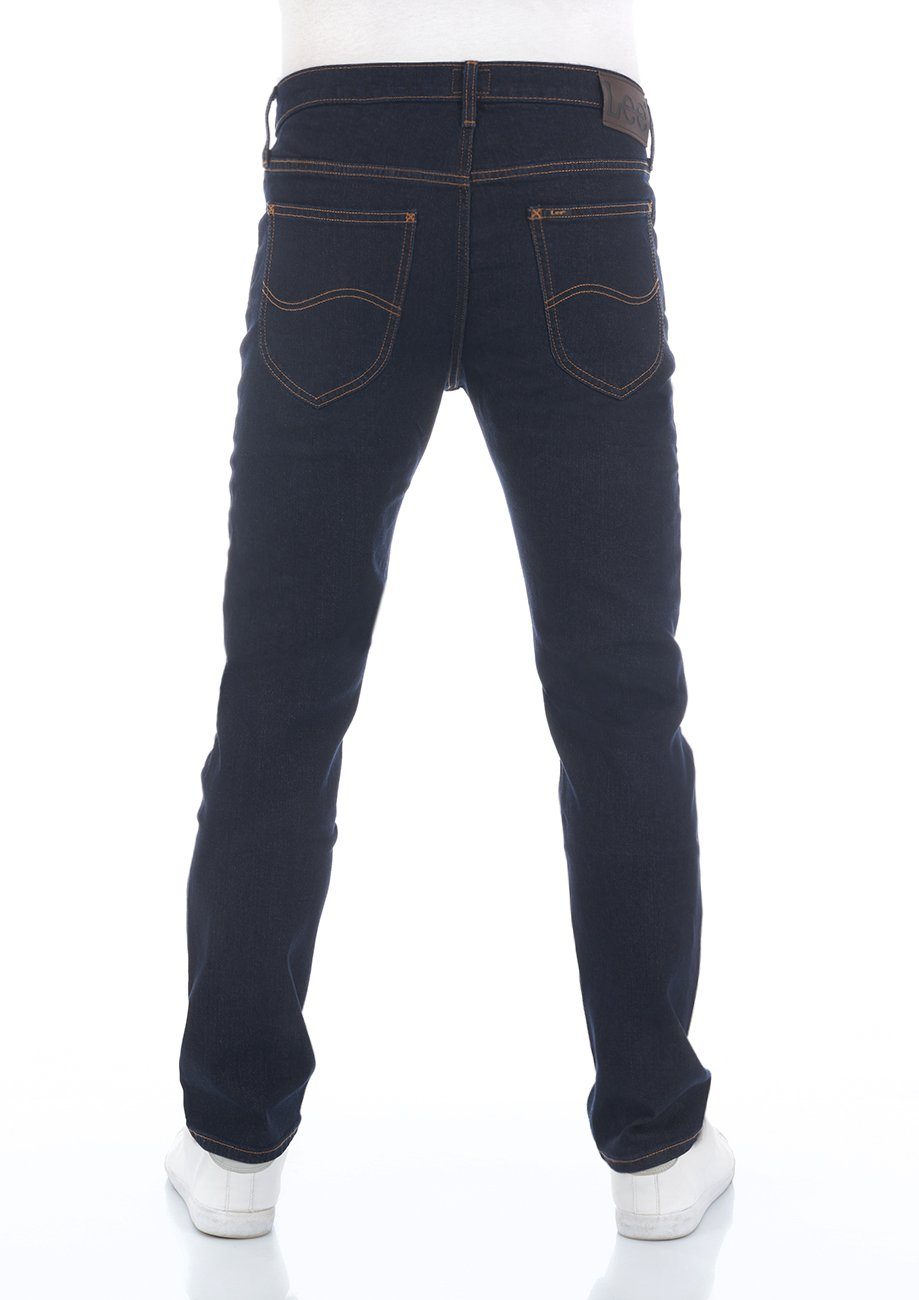 Hose Zip Daren Lee® Stretch Blue (LSS3SGPJ3) mit Jeanshose Straight-Jeans Fit Fly Herren Rinse Denim Regular