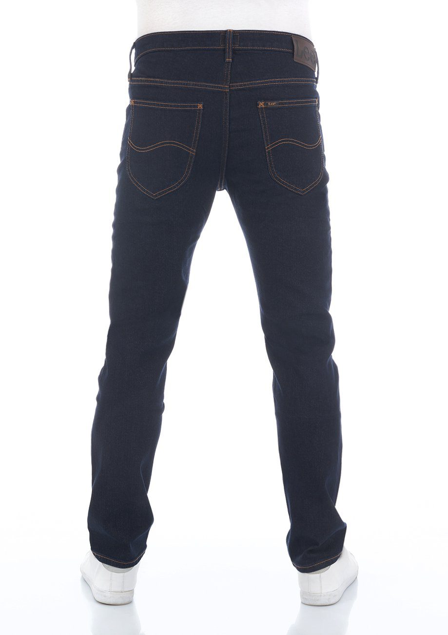 Denim Regular mit Fly Rinse (LSS3SGPJ3) Fit Hose Lee® Stretch Straight-Jeans Daren Herren Jeanshose Blue Zip