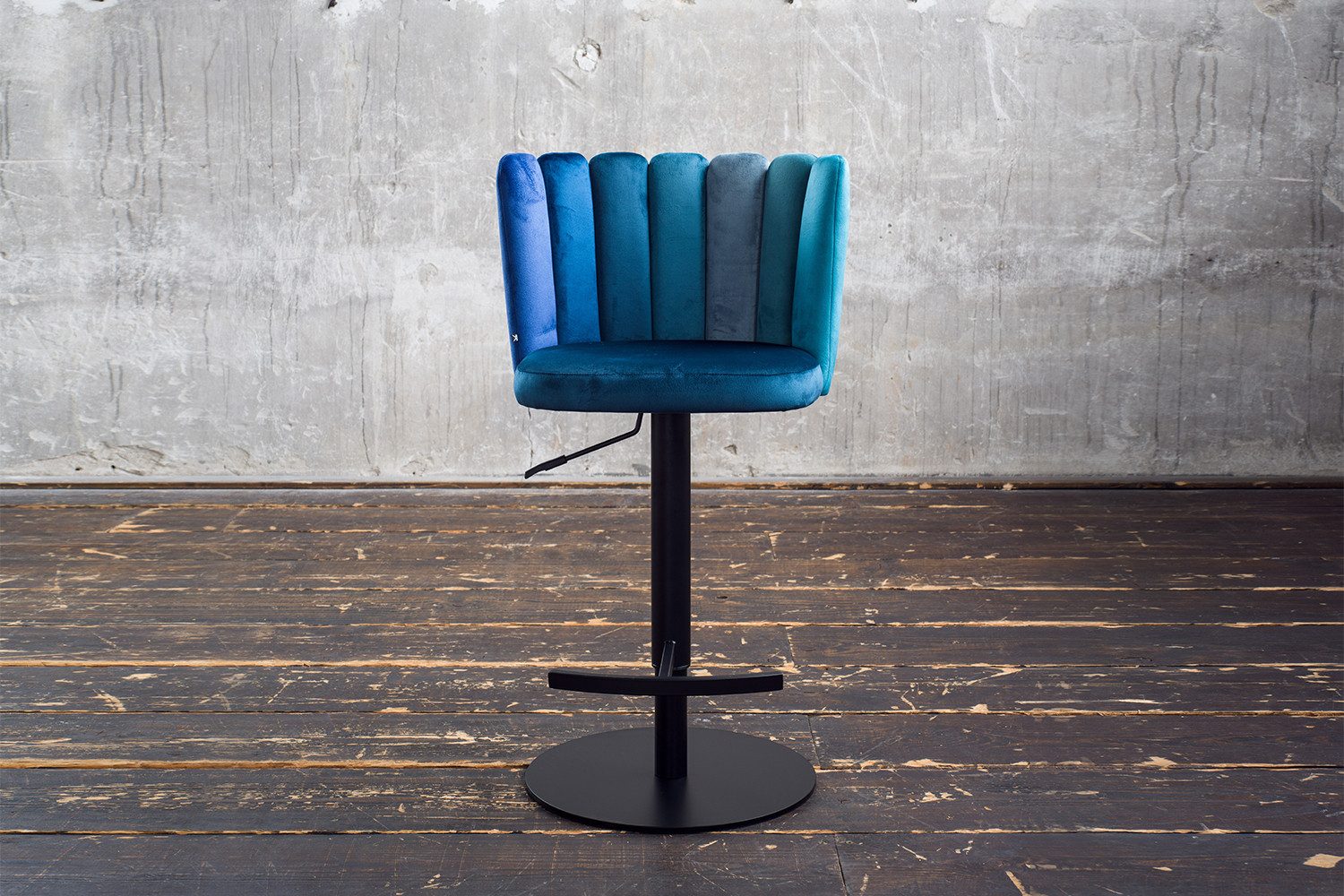 KAWOLA Bistrostuhl JADA (1 St), Drehstuhl höhenverstellbar Velvet verschiedene Farben