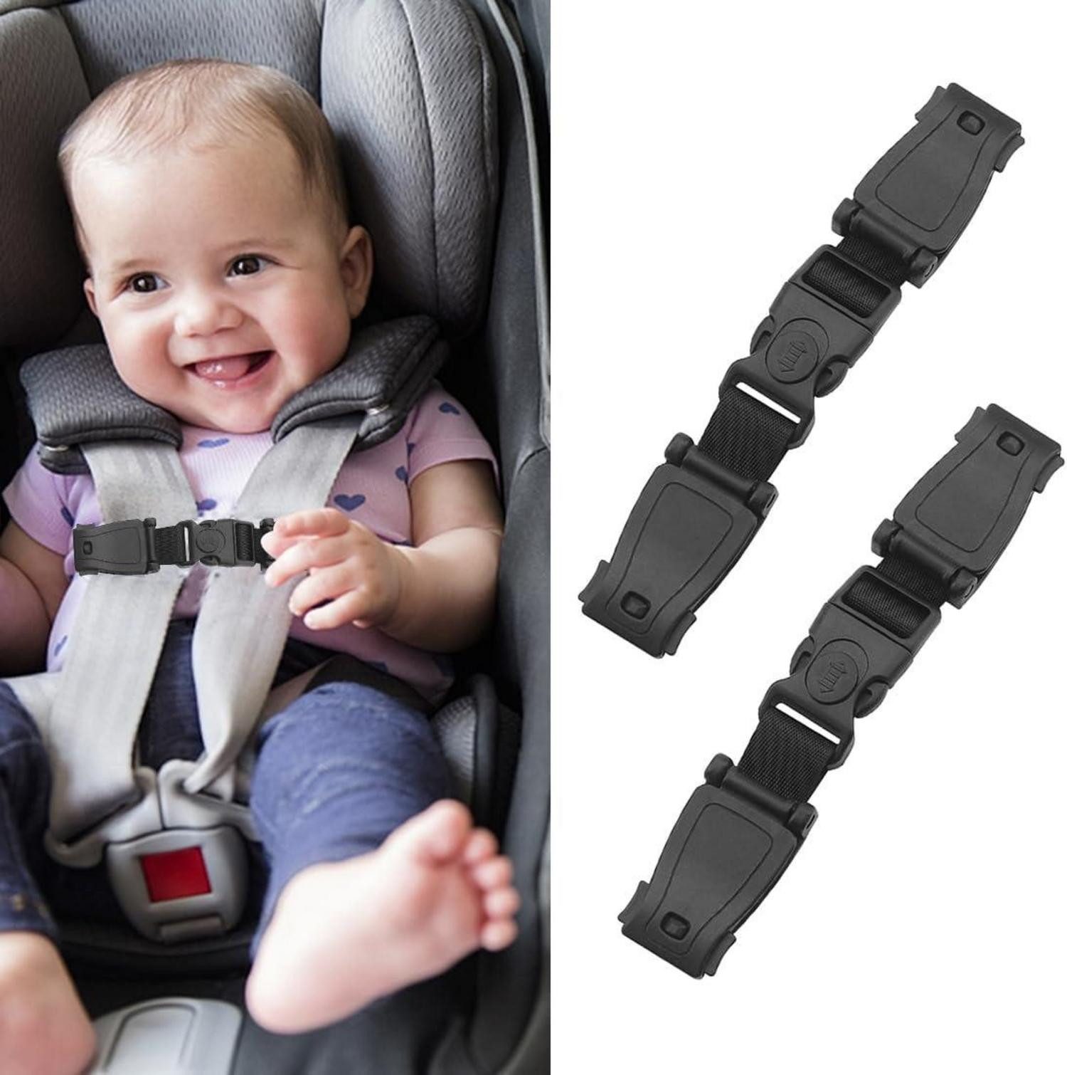 LuxusKollektion Защитный чехол на крыло Abschnallschutz Kindersitz 2 Stück Autositz Brustgurt Clip Gurt