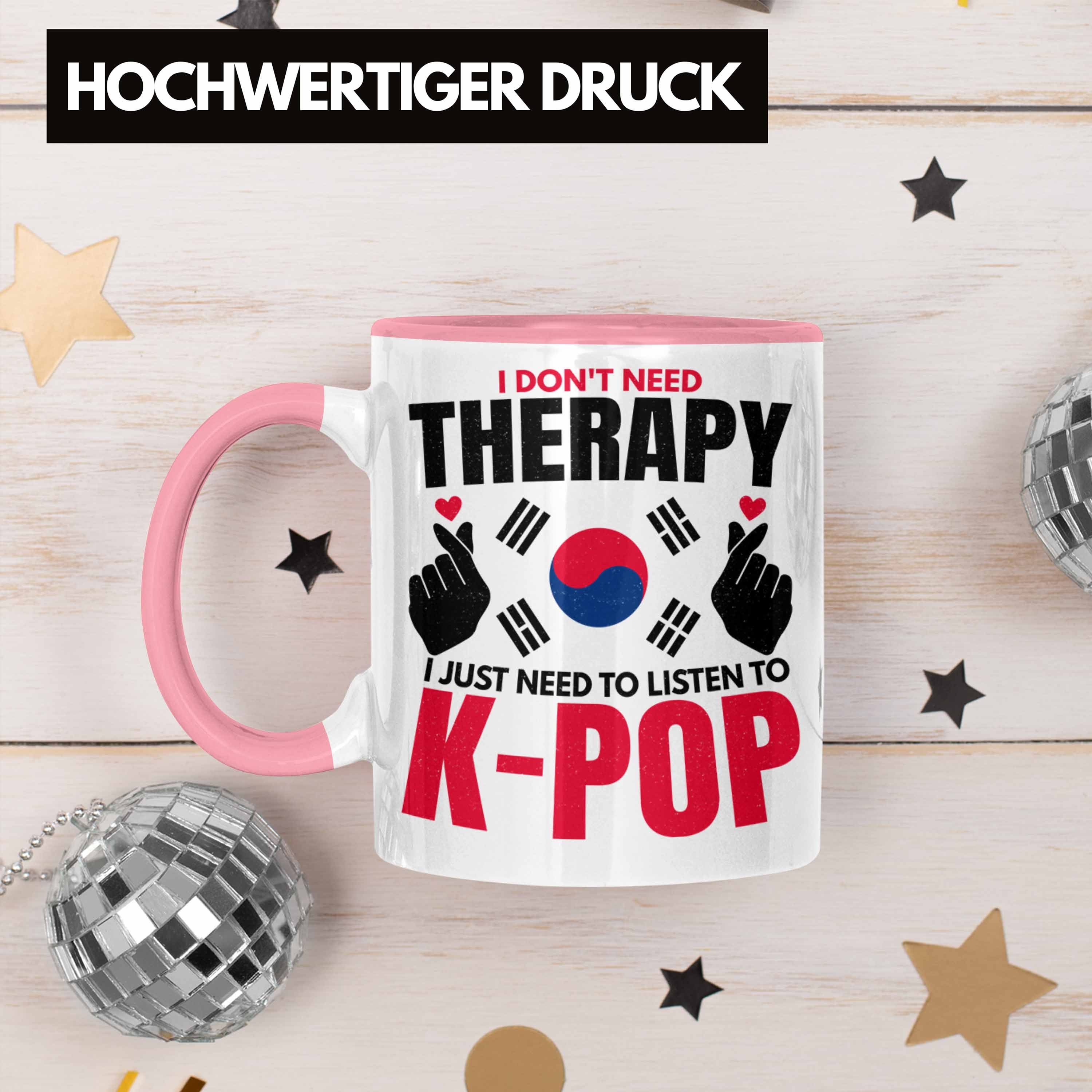 Kpop Südkorea Style Geschenk K-Pop Trendation Tasse Rosa Geschenkidee Spruch Koreal Tasse - Trendation