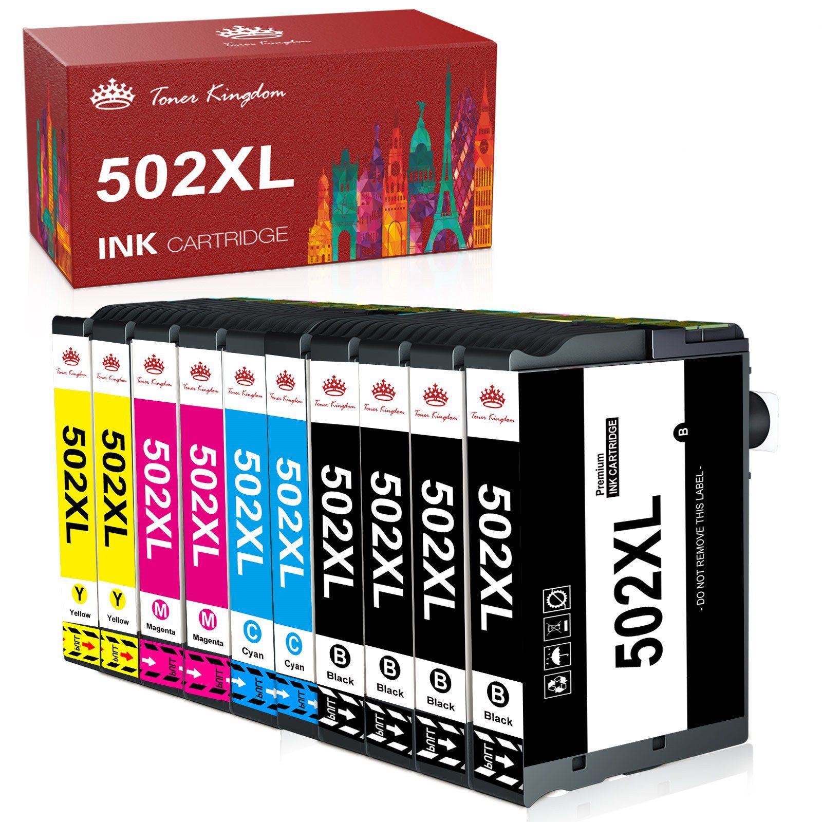 Toner Kingdom »Kompatibel mit für EPSON 502 XL 502XL XP-5100« Tintenpatrone
