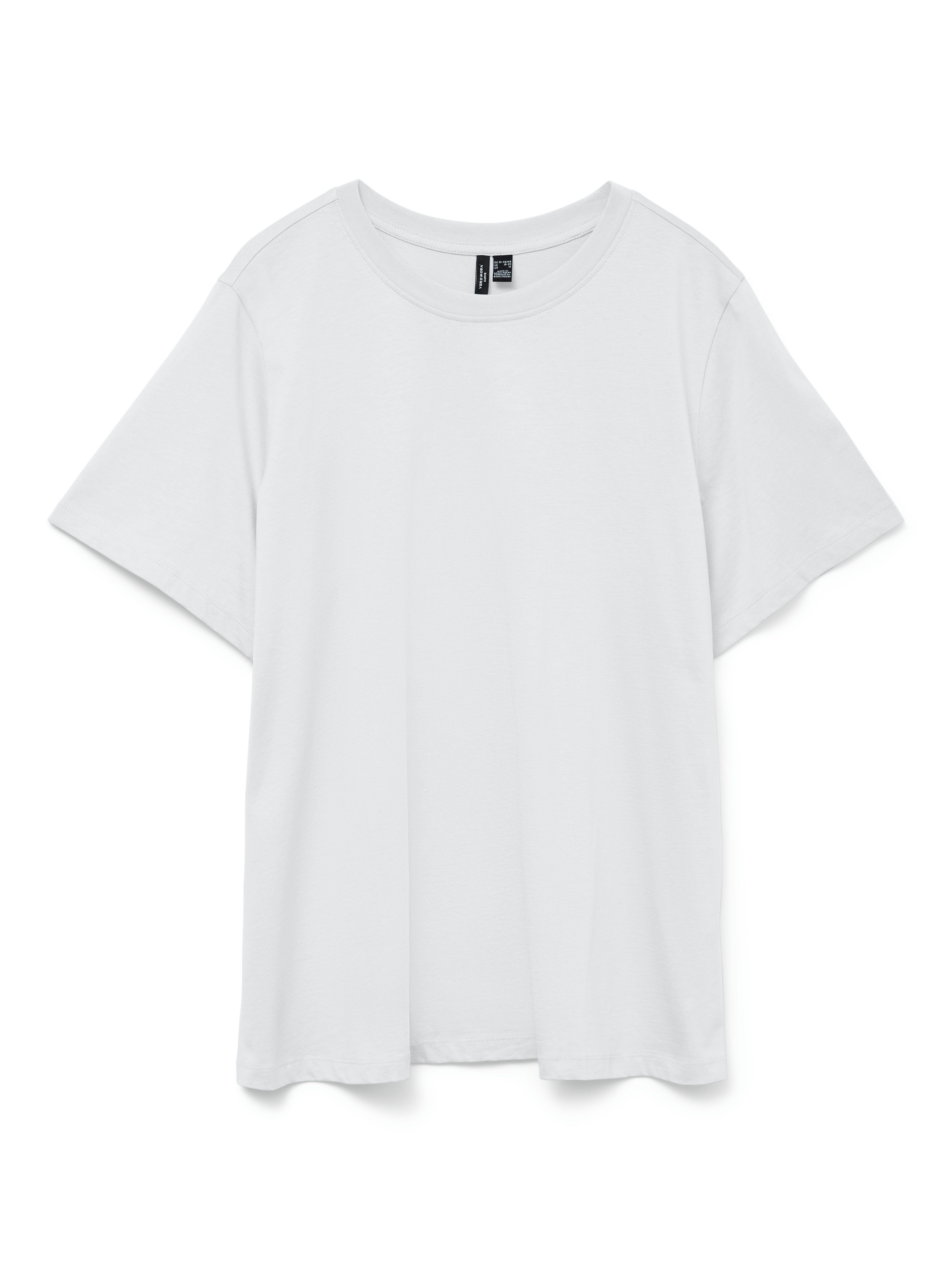 Vero Moda Curve Kurzarmshirt VMPAULINA SS T-SHIRT GA JRS NOOS CUR Baumwolle, regular fit