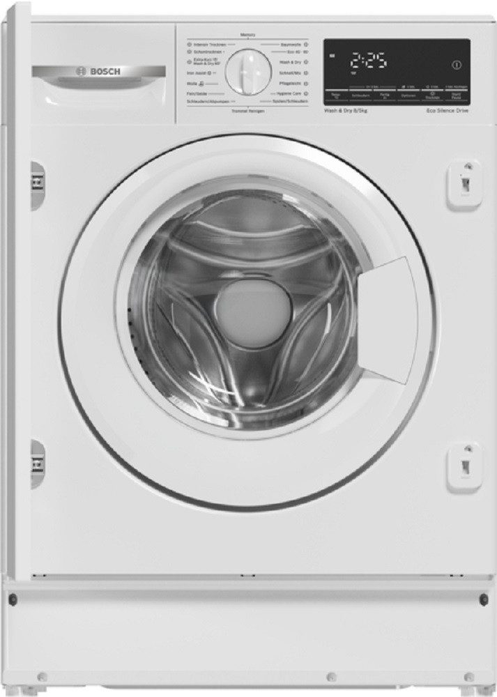 BOSCH Waschtrockner Serie 6 WKD28490, 1400 U/min, Einbau, Frontlader, AquaStop