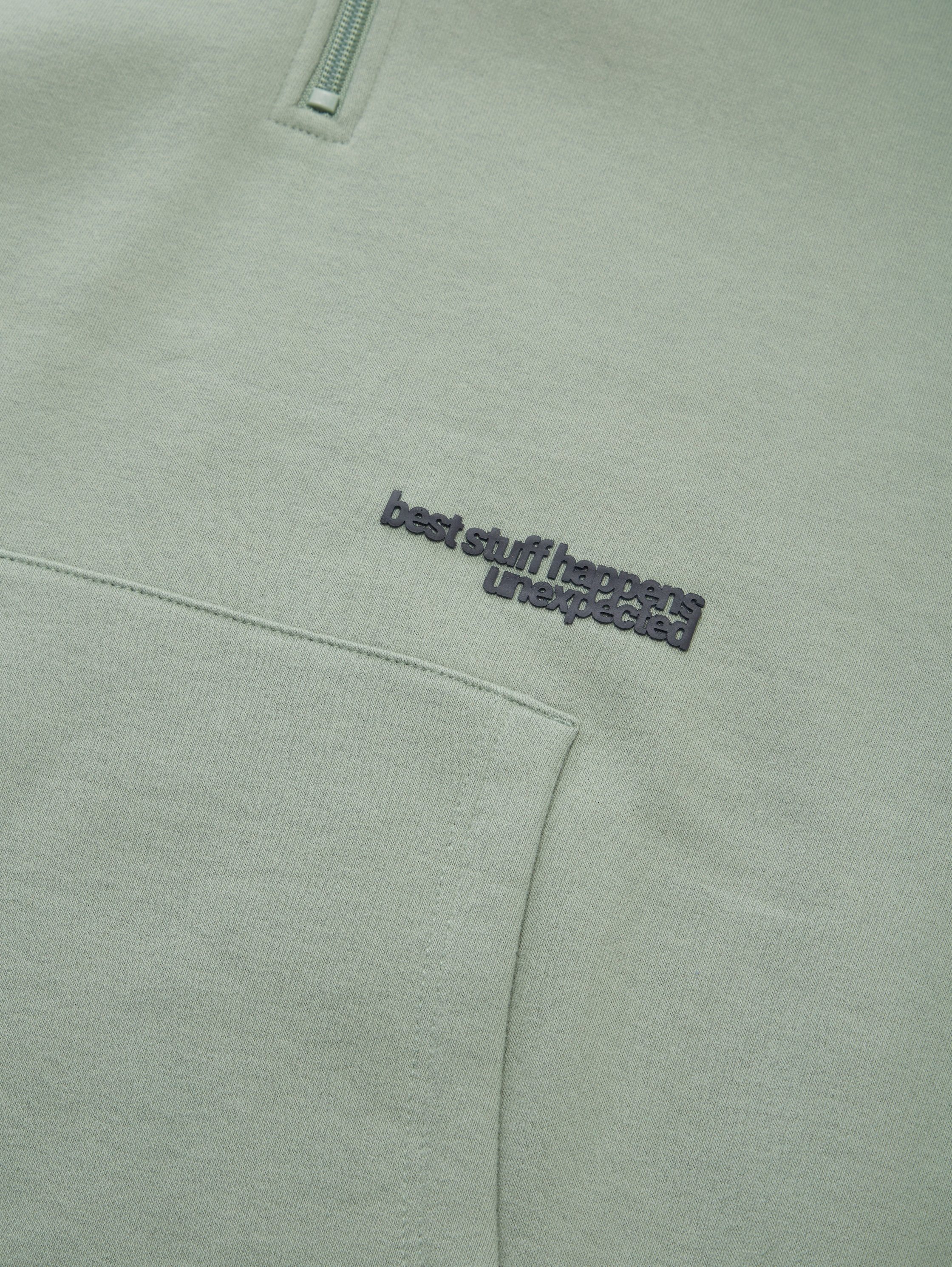 TOM TAILOR Kapuzensweatshirt mit Zipper und Statement-Badges – Bild 3 von 3