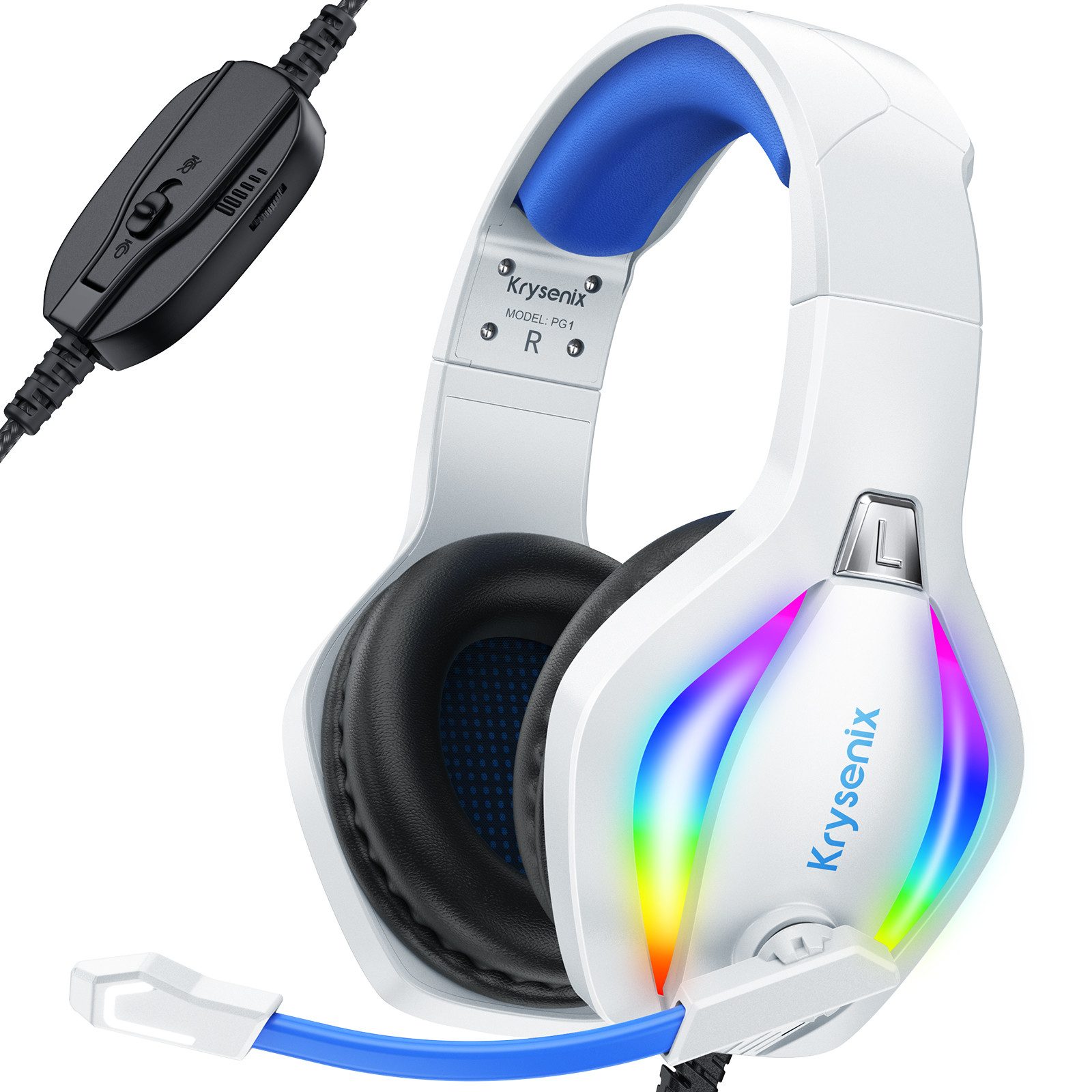 PG1 für PS4/PS5/PC/Nintendo Switch/Xbox, mit Mikrofon Gaming-Headset