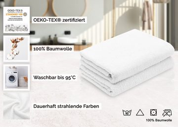 ZOLLNER Duschtücher, Walkfrottier (2-St), 70 x 140 cm, 100% Baumwolle, alle Farben bis 95°C waschbar