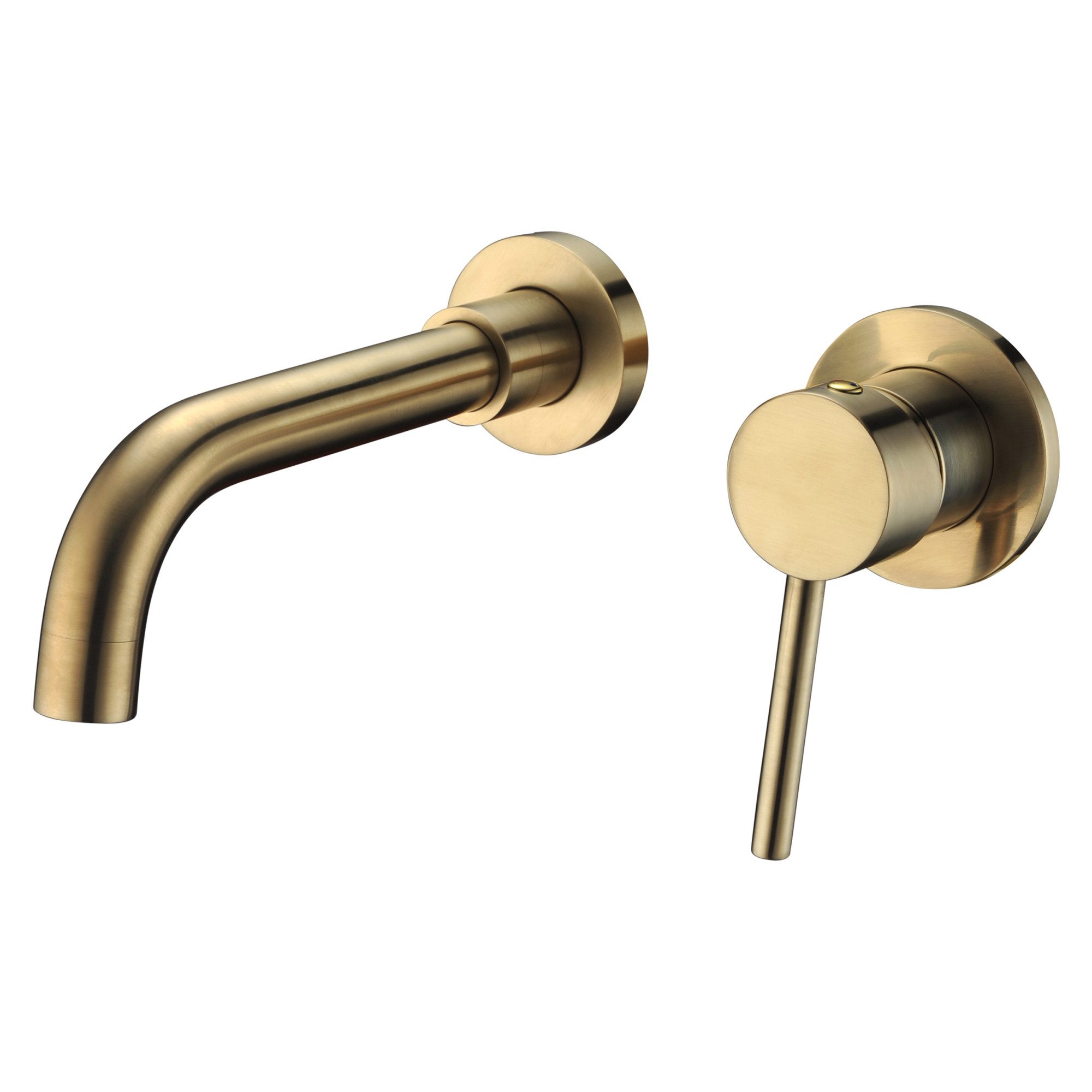 Sumerain Waschtischarmatur S1394BGI-OT (Set, Mischbatterie) Leichtgängige Keramikkartusche, Wasserhahn Bad, Gold, Messing