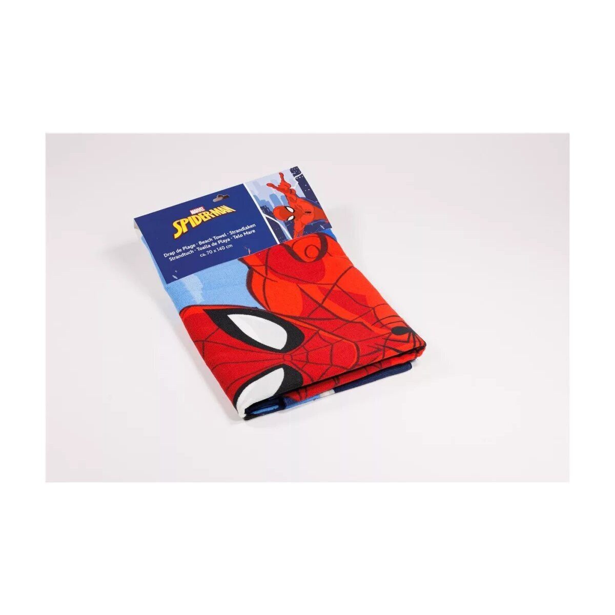 Spiderman Badetuch Spiderman Badetuch, Strandtuch 70x140cm (Schnelltrocknend), 100% Polyester (1-St)