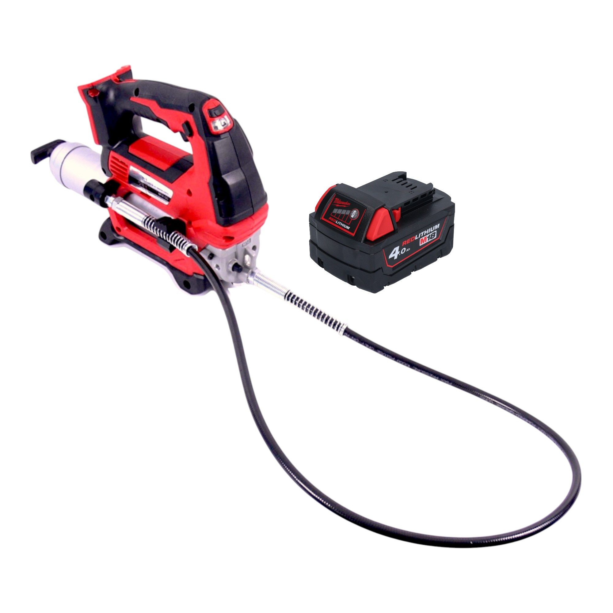 Milwaukee Werkstattpresse M18 GG-401 18 V 690 bar + 1x Akku 4,0 Ah - ohne Ladegerät