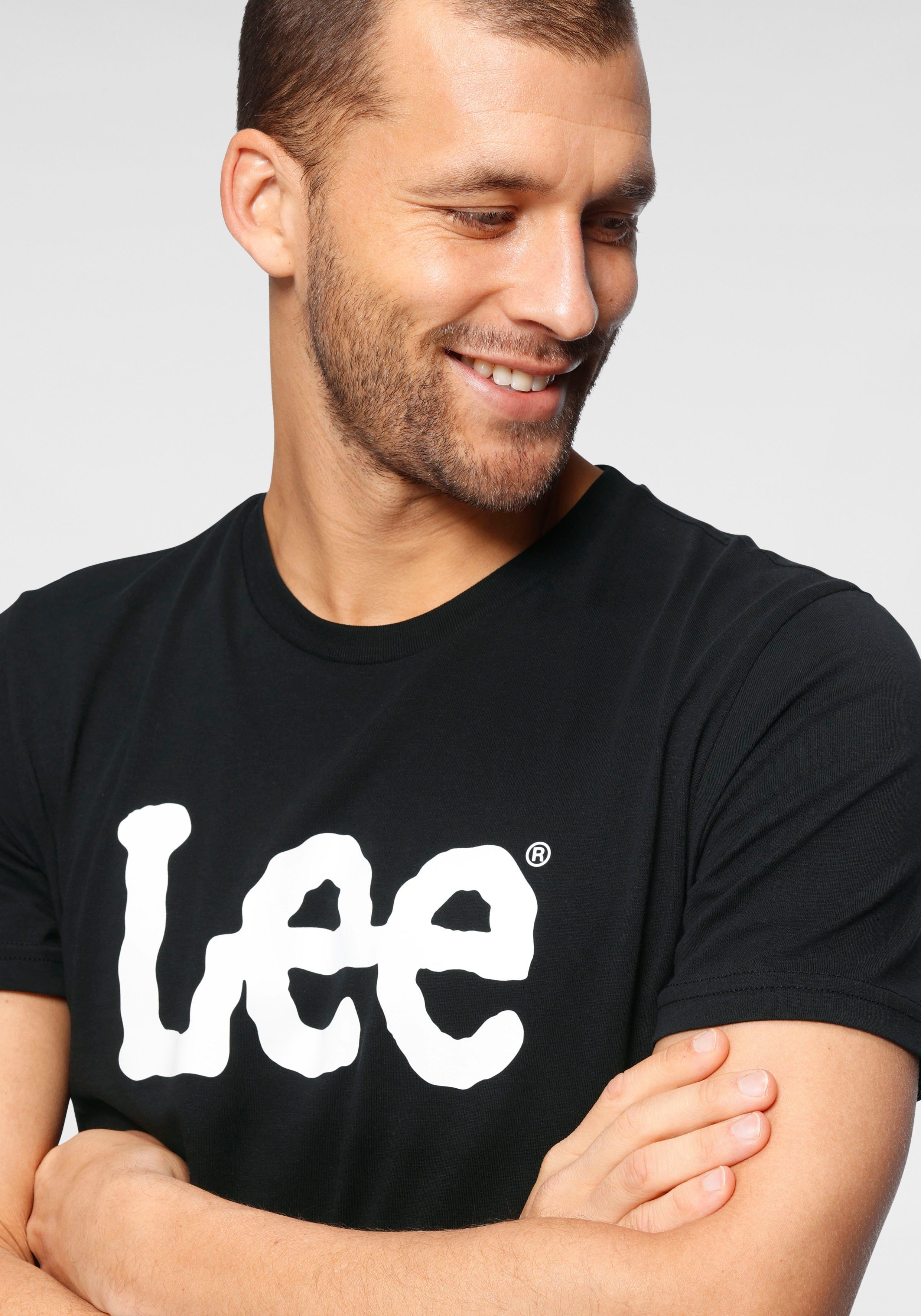 Wobbly Lee® T-Shirt LOGO TEE black