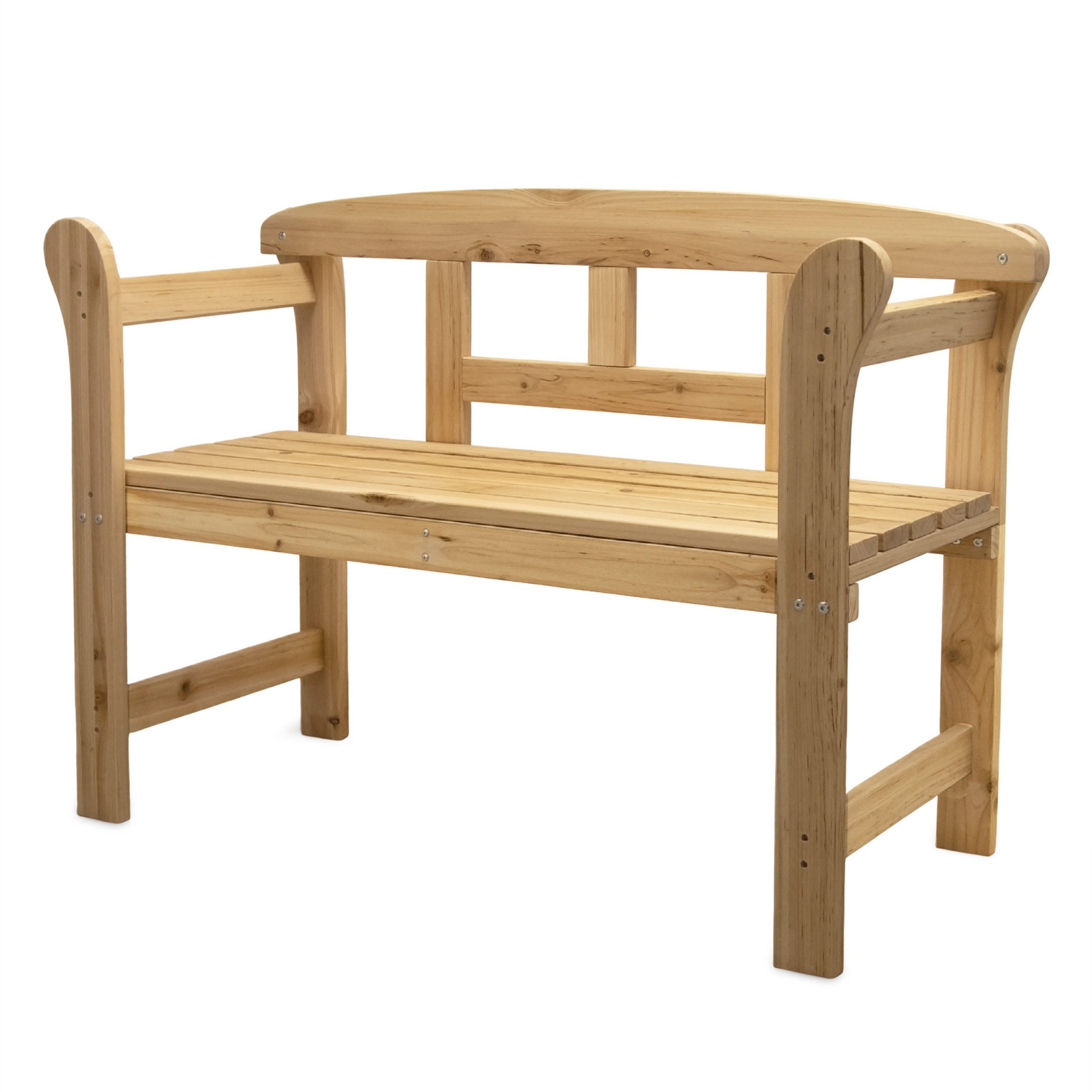 Spetebo Gartenbank Friesenbank aus Kiefernholz (Stück, 1-St., Sitzbank), Klassische Holz Parkbank aus Kiefernholz