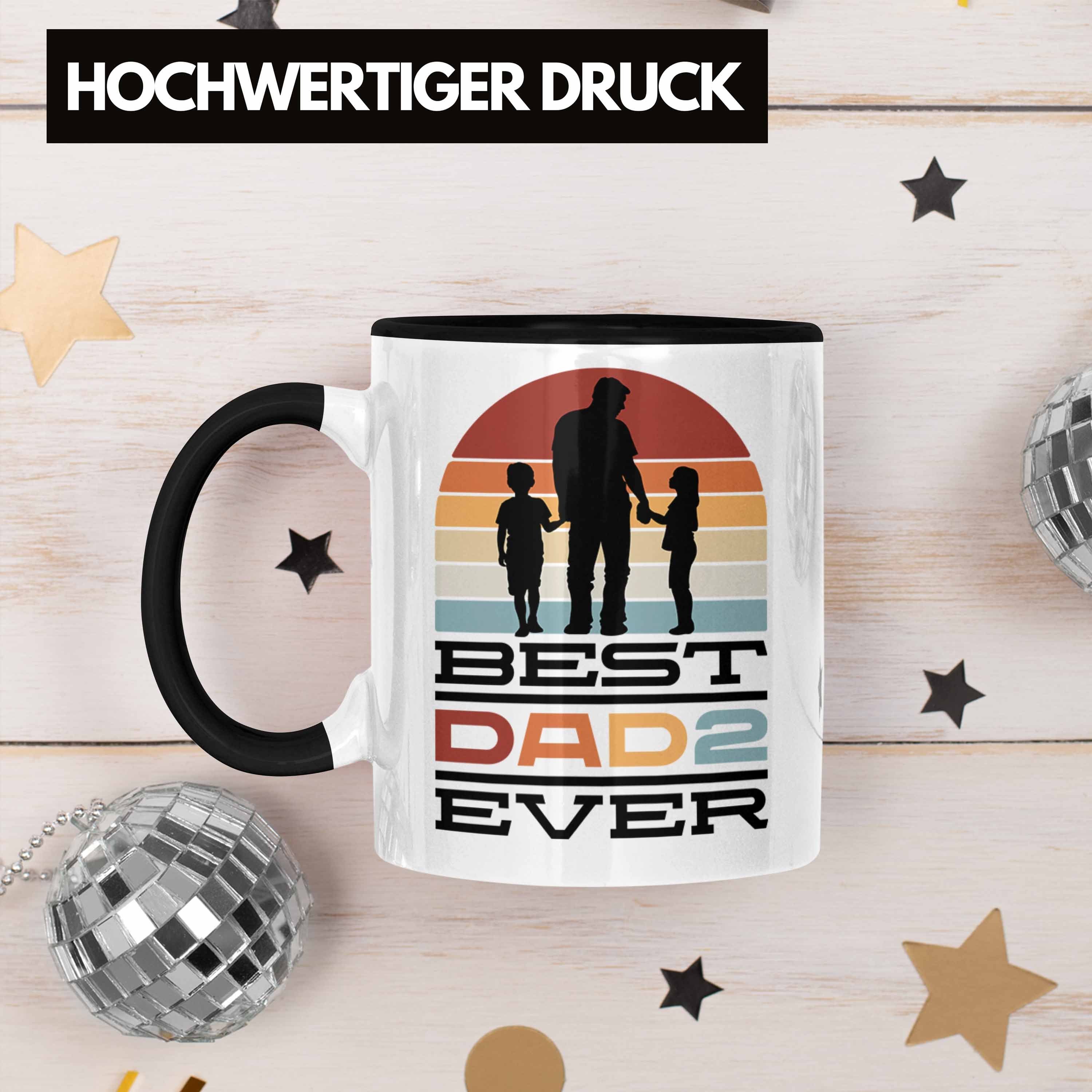 Schwarz Tasse Geschenk Geschenkidee Vat Trendation Kaffee-Becher Stiefpapa Tasse für Stiefvater