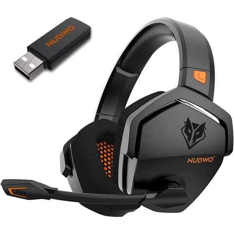 NUBWO Gaming-Headset (Rauschunterdrückung über Ohr-Gaming-Kopfhörer mit Mikrofon, Gaming-Kopfhörer Mikrofon 17+ Stündige Wireless-Nutzung für PS5 PS4 PC)