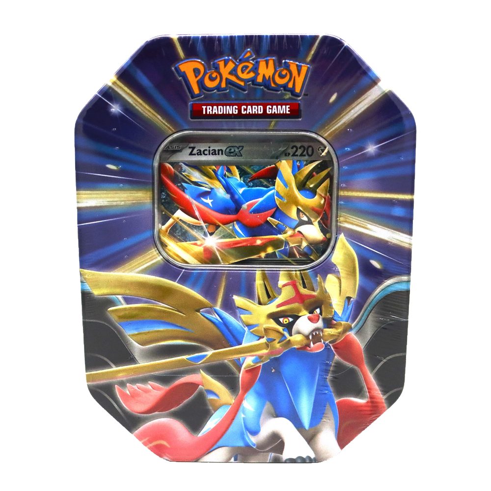 The Pokémon Company Sammelkarte Pokemon Sommer Tin 122 Zacian-EX Schlagkräftige Legenden Deutsch