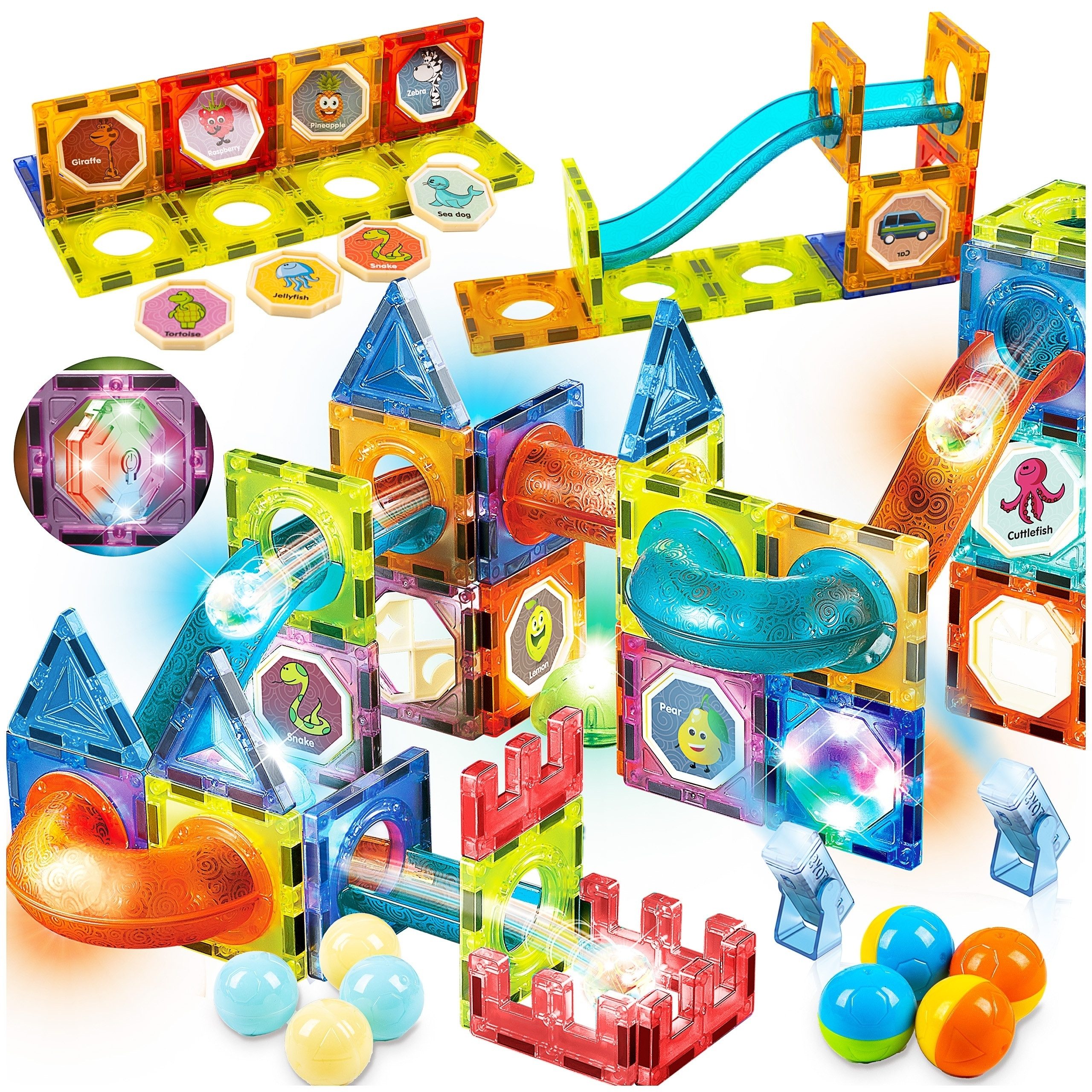 Kinderplay Dolls & Strollers Magnetische Bausteine 75-teilig – Leuchtende S günstig online kaufen