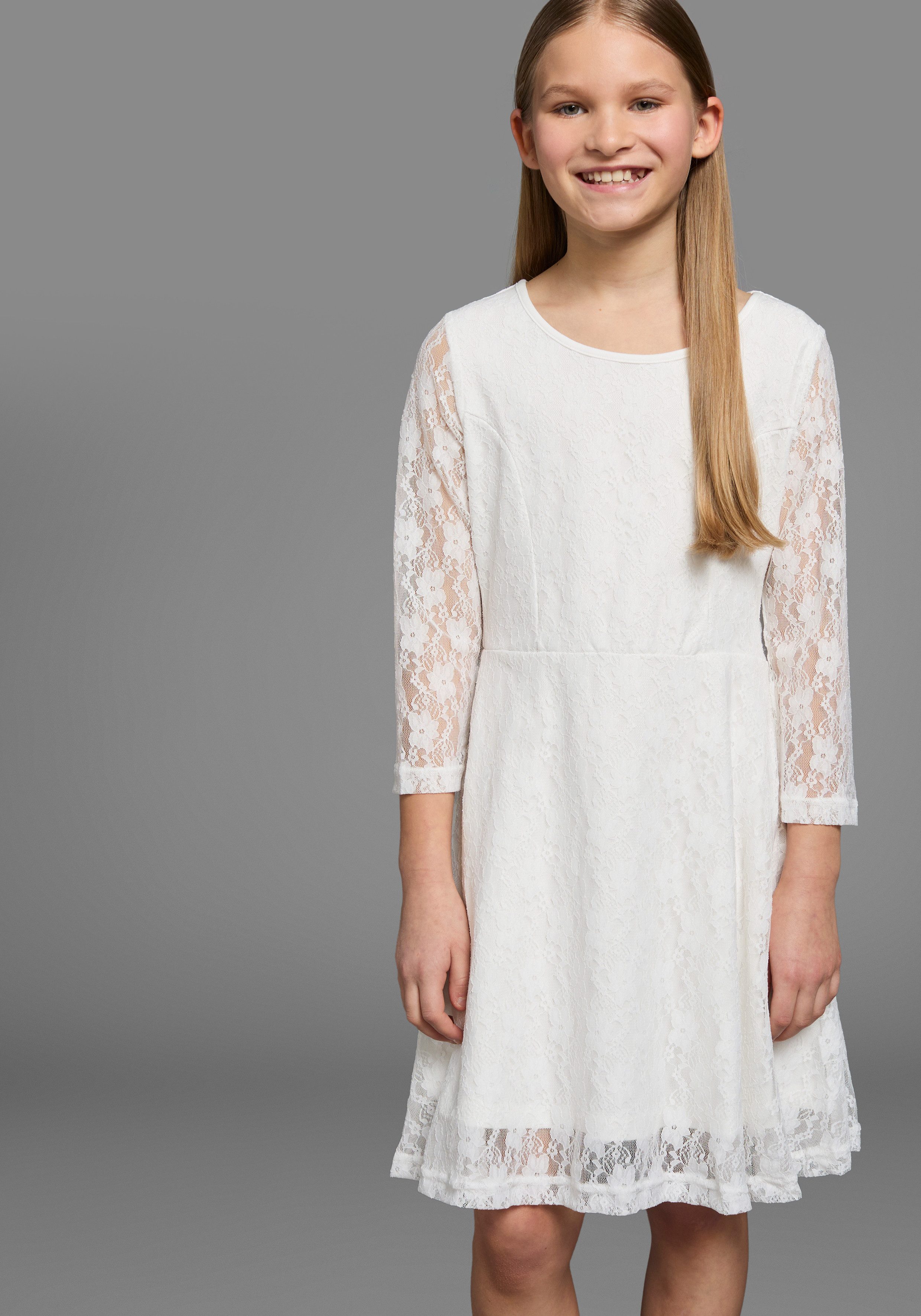 Jerseykleid - Spitzenkleid