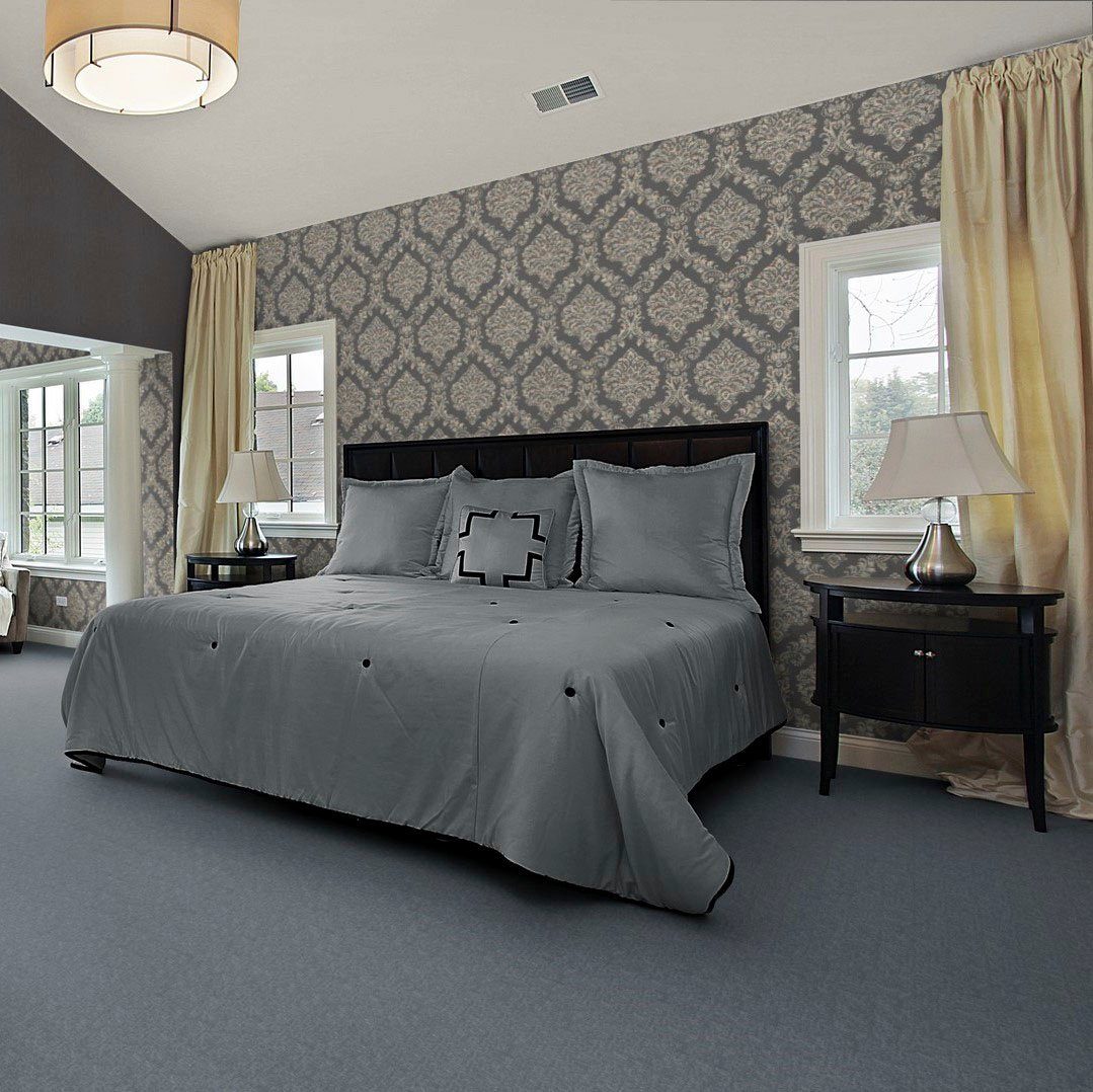 Teppichboden 400/500 grün blau 7 Aragosta, cm Breite Wohnzimmer, Höhe: Schlingenteppich mm, Schlafzimmer, Kinderzimmer, rechteckig, Bodenmeister,
