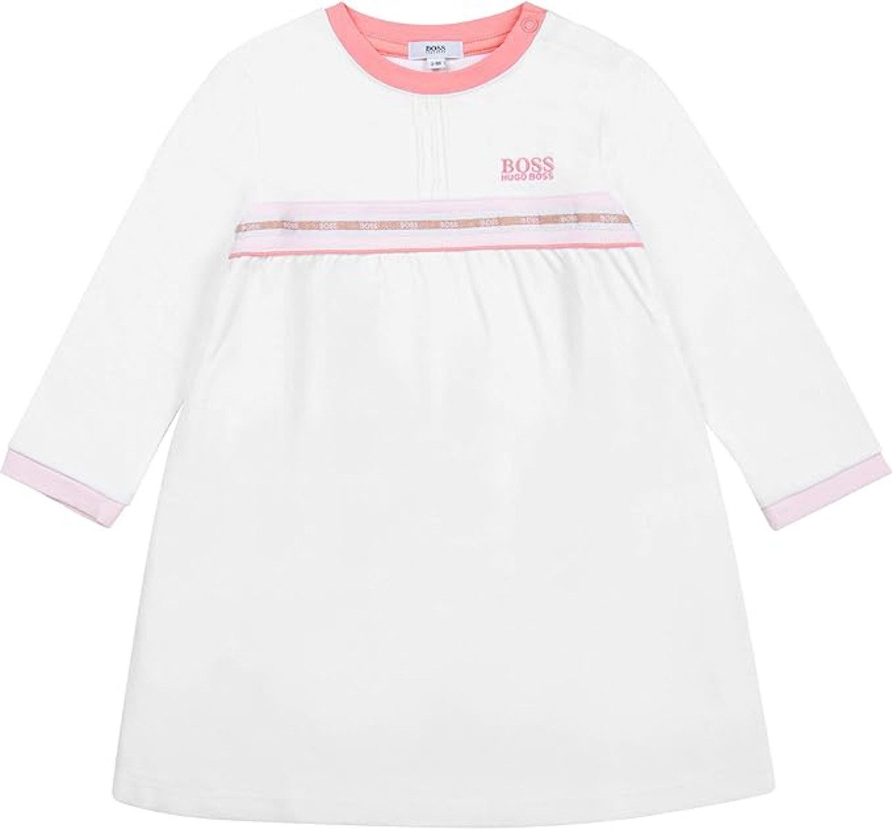 Boss Kidswear A-Linien-Kleid Boss Kidswear Baby Langarm Kleid mit Logo
