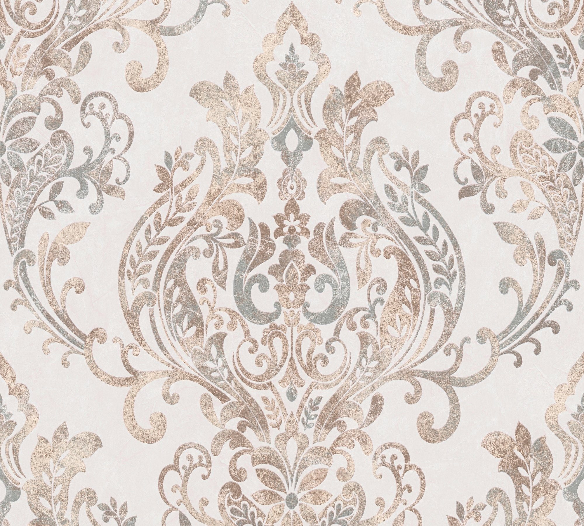 A.S. Création Vliestapete New Life, creme/beige/rosa Tapete Barock, Barock Ornament