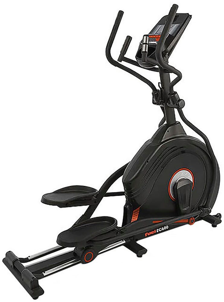 Fuel Fitness Crosstrainer EC600 Crosstrainer mit Steigung (20 Stufen Steigung, 50,8 cm Schrittlänge, Pulsmessung, Bluetooth), 150 kg max. Benutzergewicht, 32 Widerstandsstufen