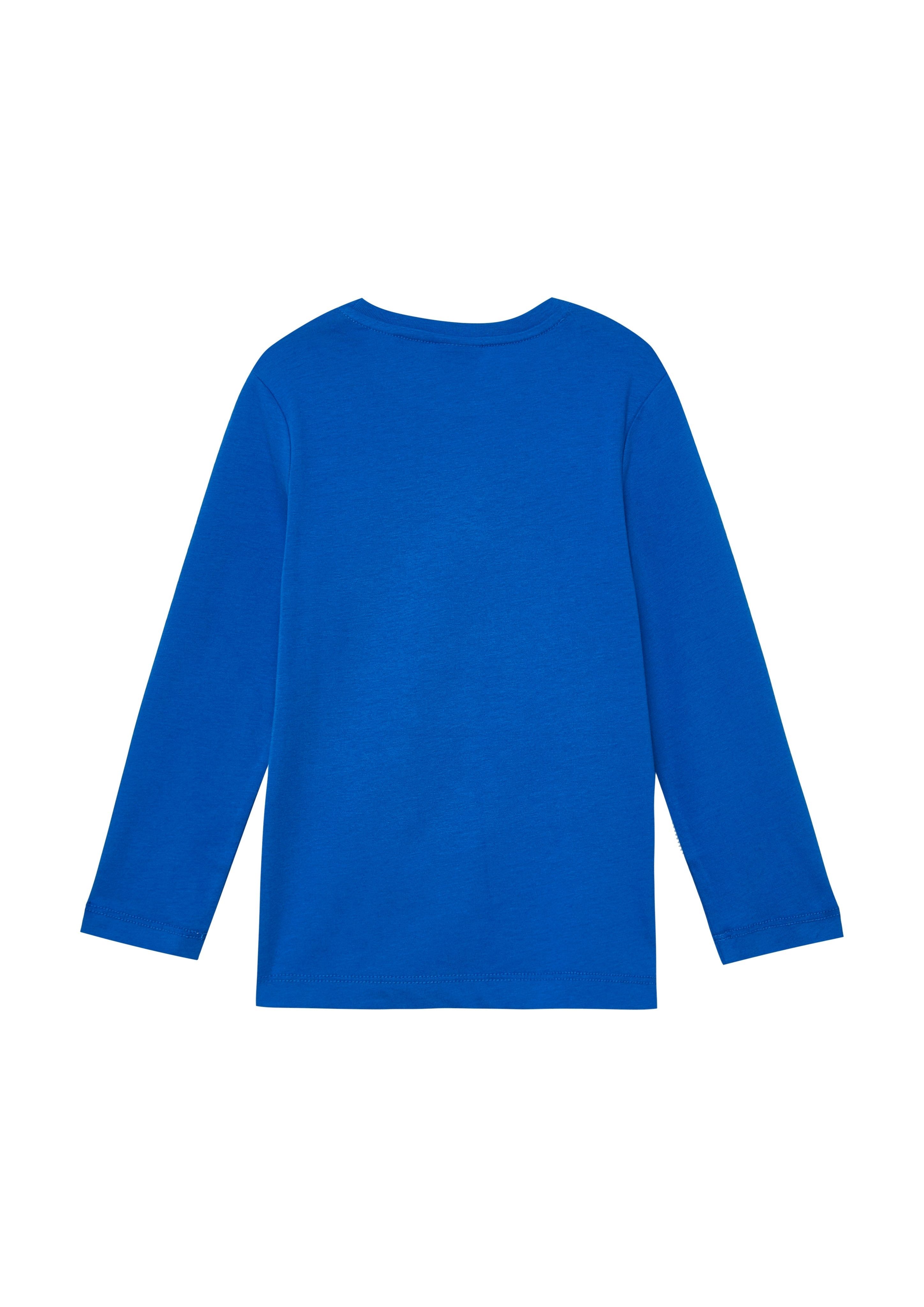 s.Oliver Junior Langarmshirt mit Print und Fussball-Pailletten, für Boys