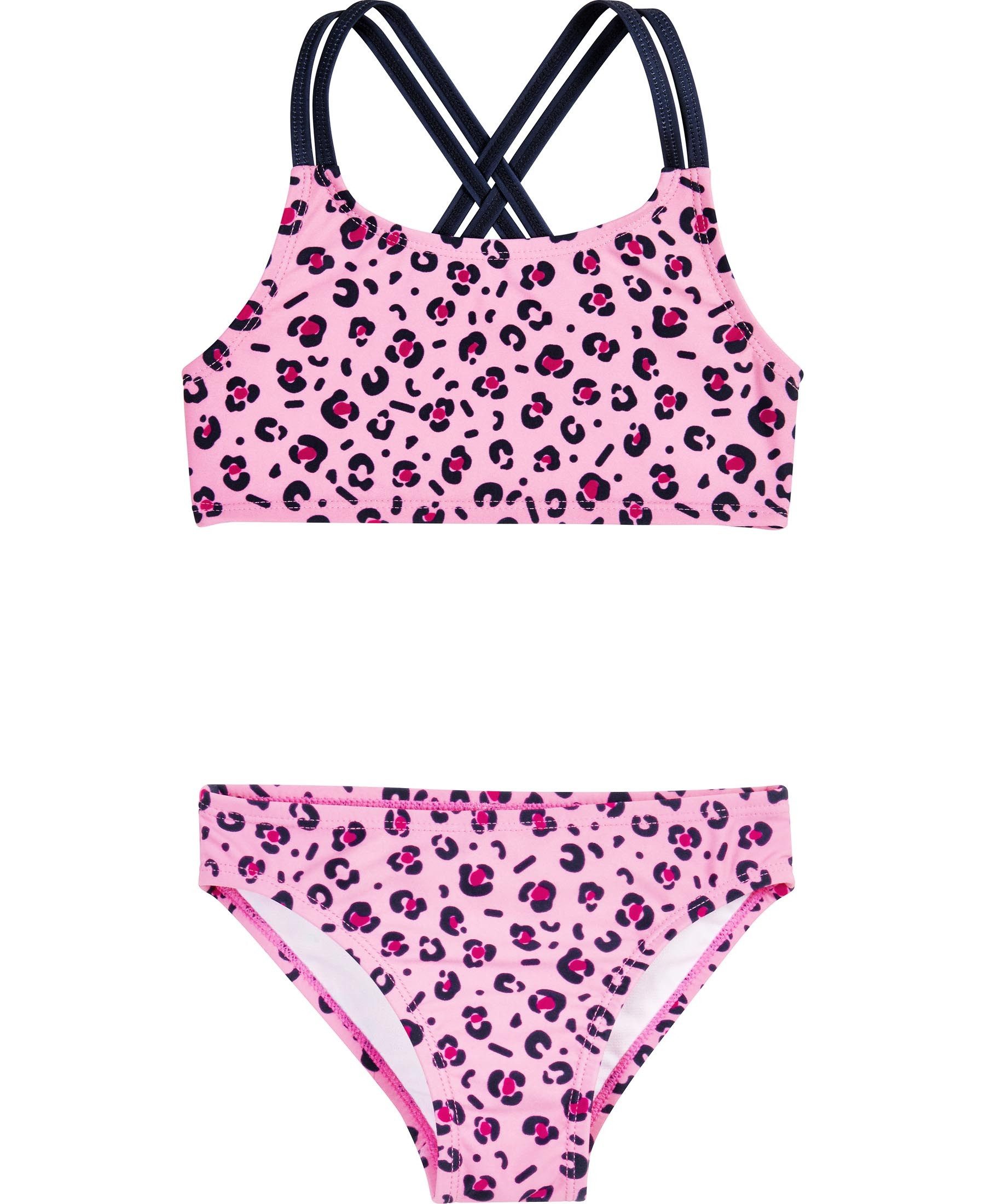 Badeanzug UV-Schutz Bikini Leo-Print
