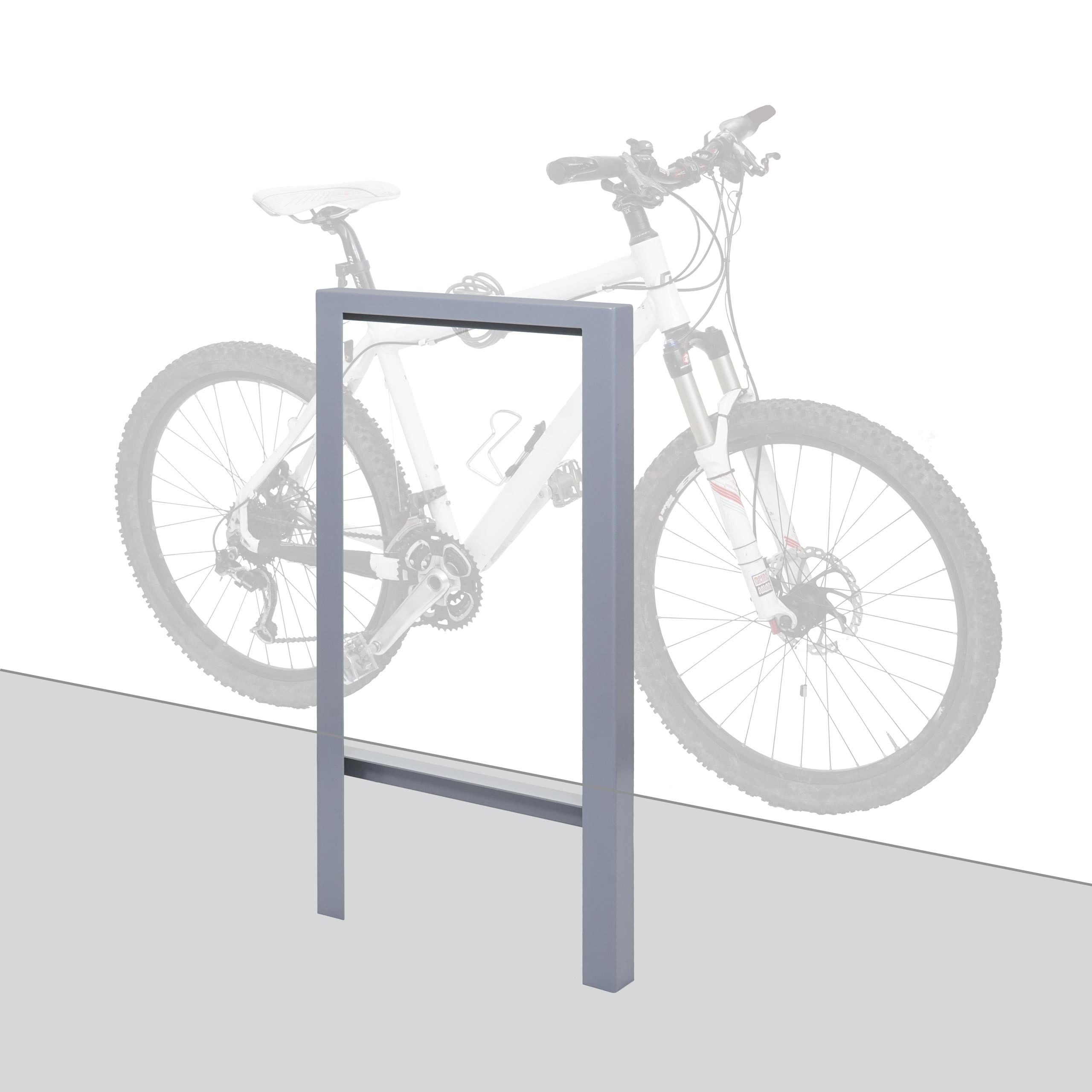 PROREGAL® Fahrradständer Fahrradbügel 115x60x6cm Anlehnbügel verzinkter Karbonstahl