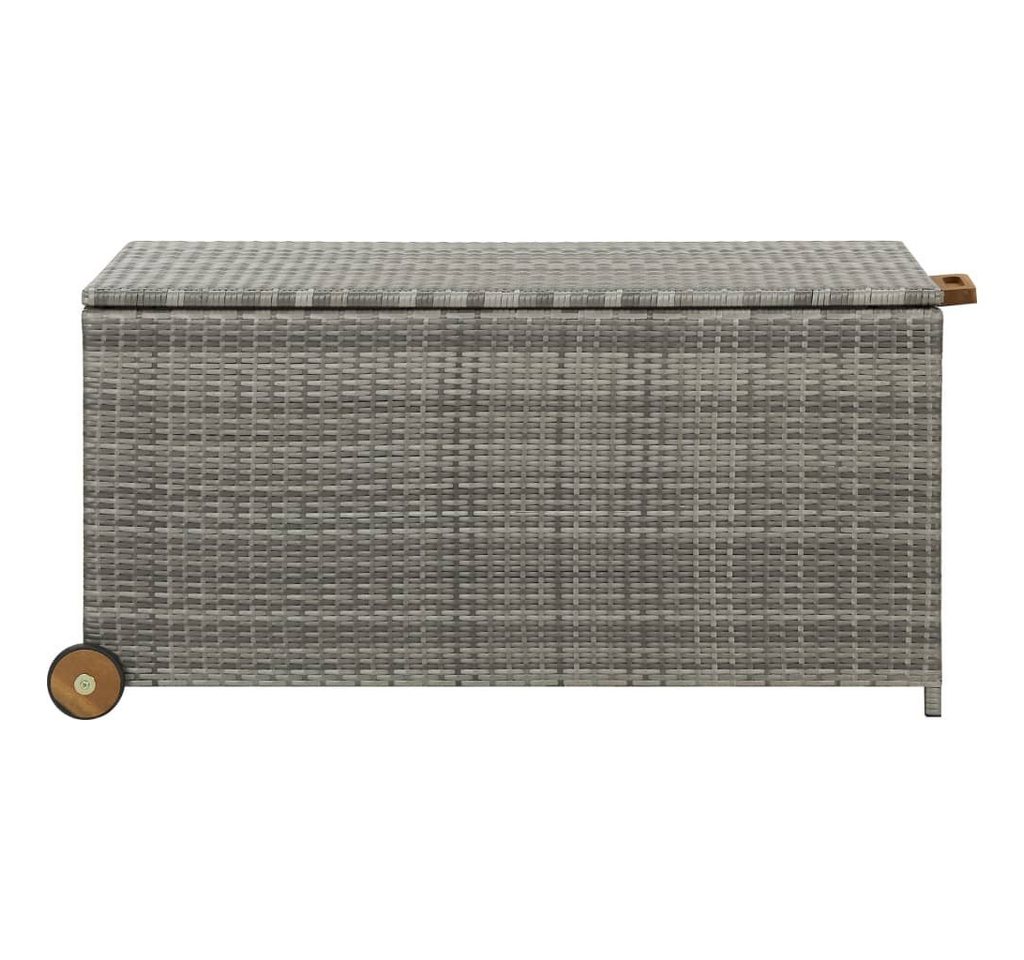 Thumbnail - furnicato Gartenbox Garten-Auflagenbox Hellgrau 120x65x61 cm Poly Rattan (1 St)